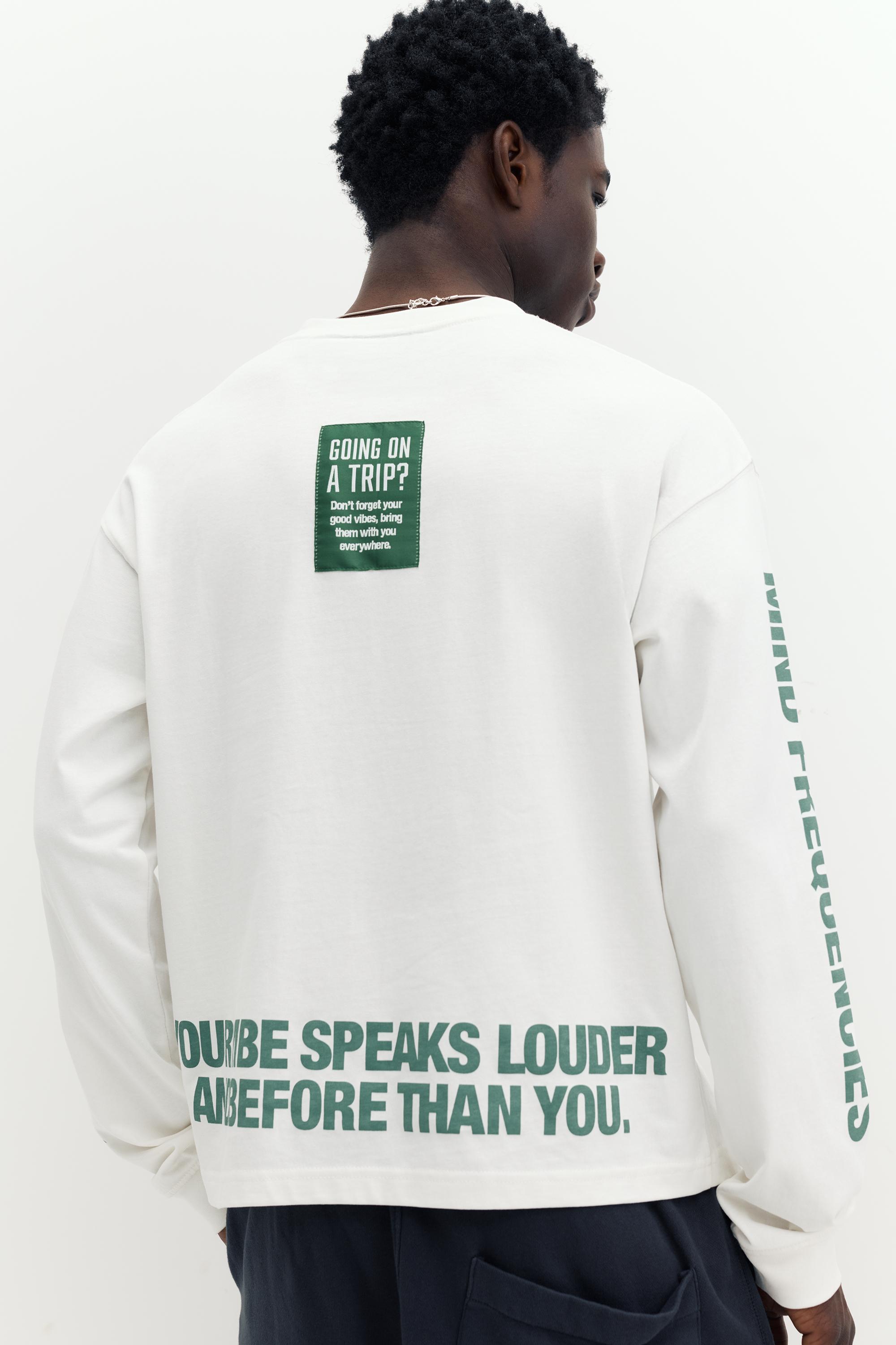 STWD long sleeve T-shirt — White