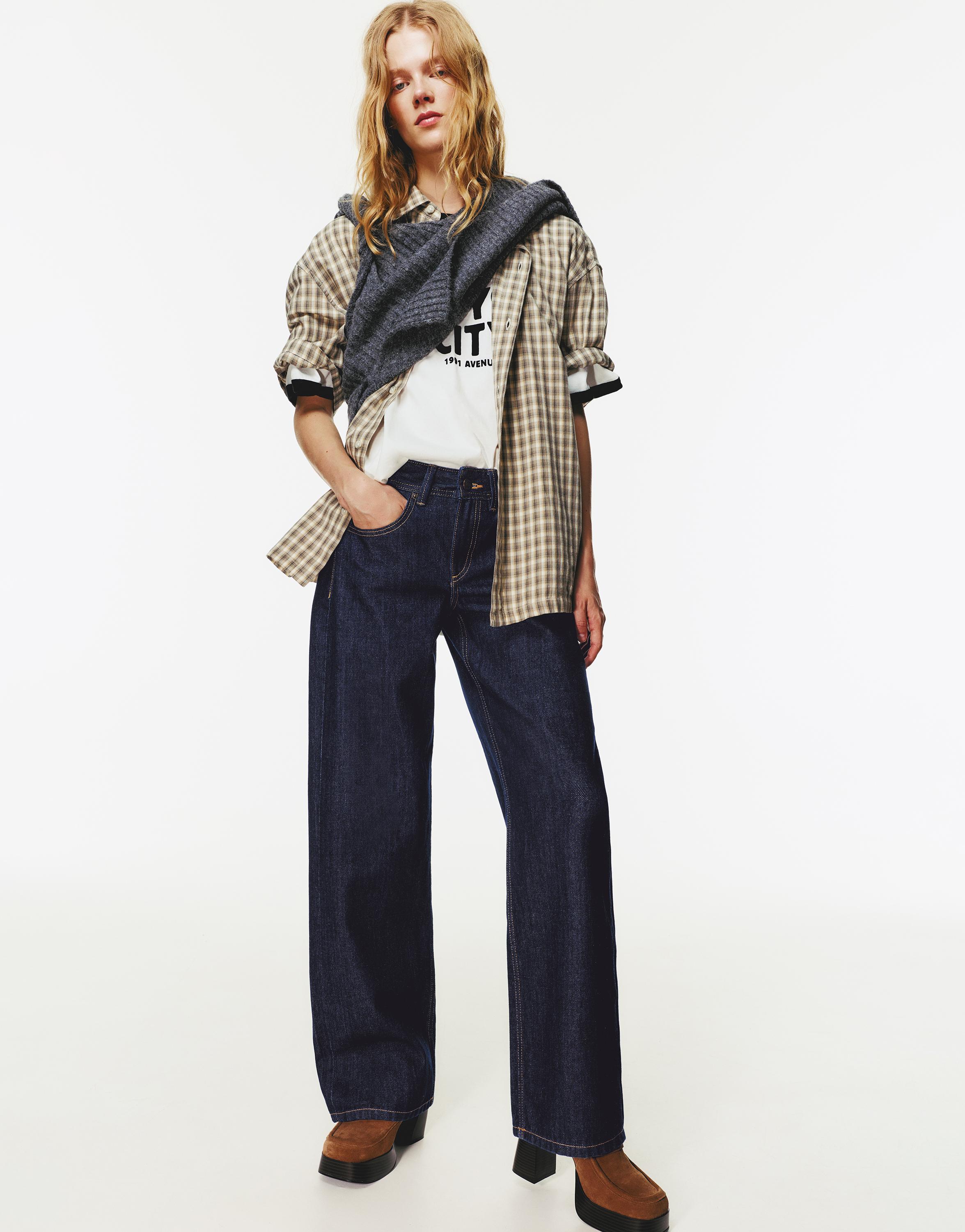 Düşük bel straight fit jean - Görsel 17