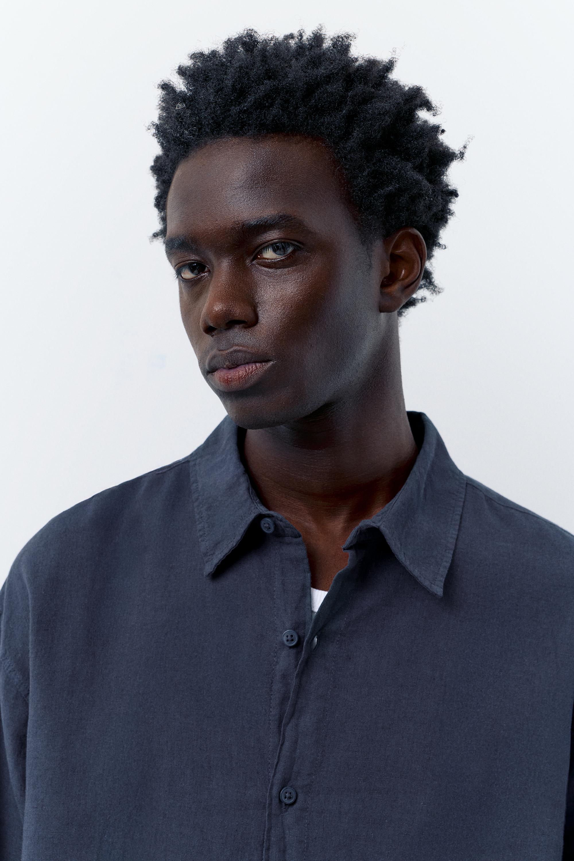 Ketenli gömlek - Görsel 12