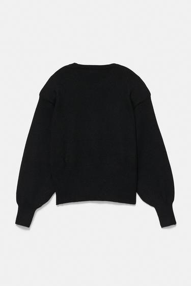 Jumper with padded shoulders — Black 5