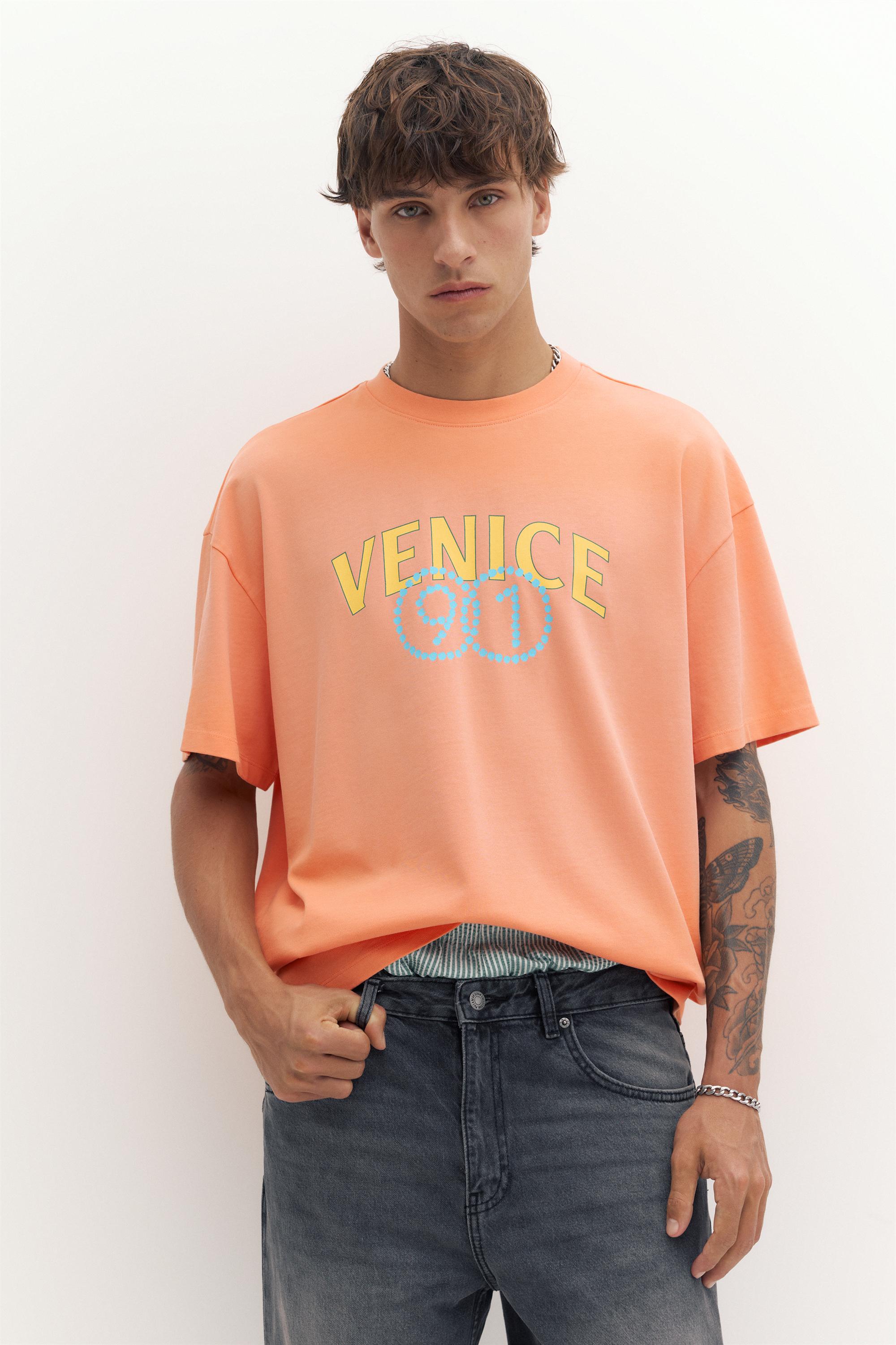 Venice grafikli t-shirt - Görsel 6