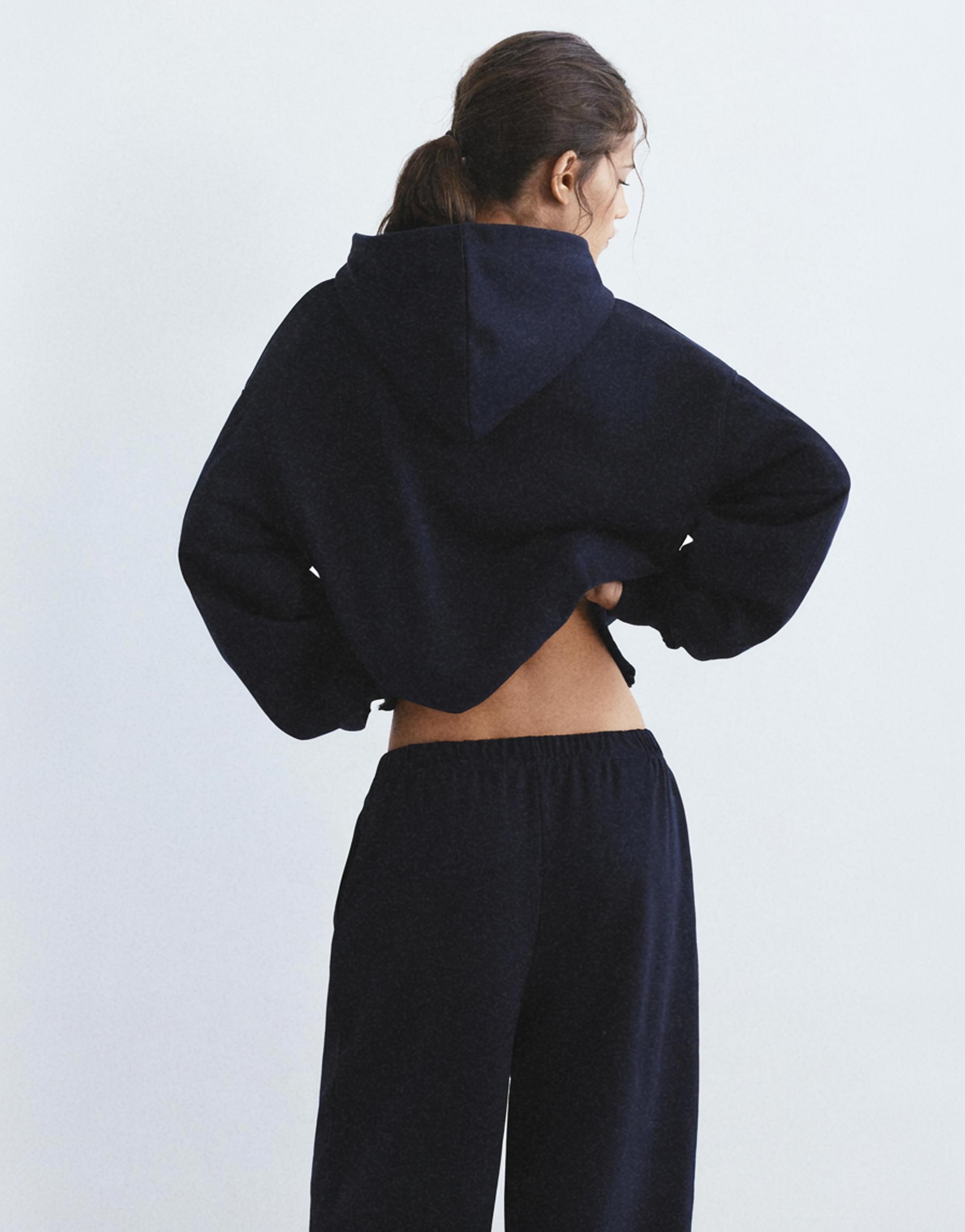 Hoodie with zipper — Navy