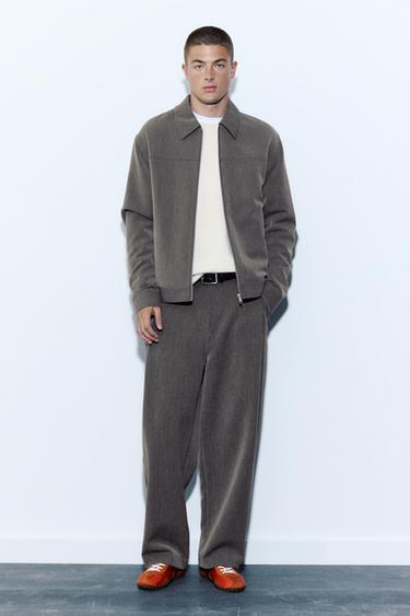 Tailored fit jacket with zip — Anthracite grey 5