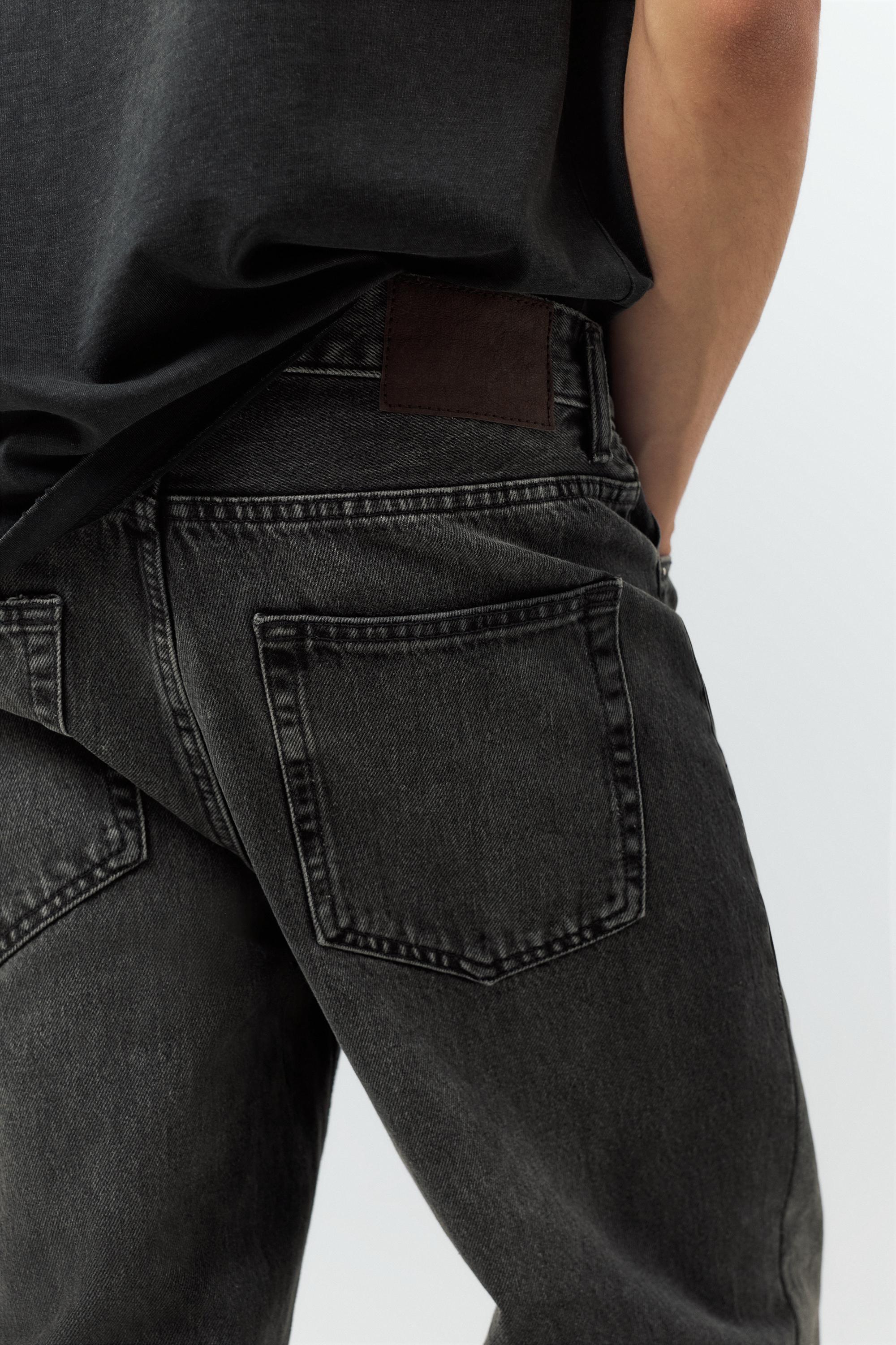 Straight-leg jeans — Black