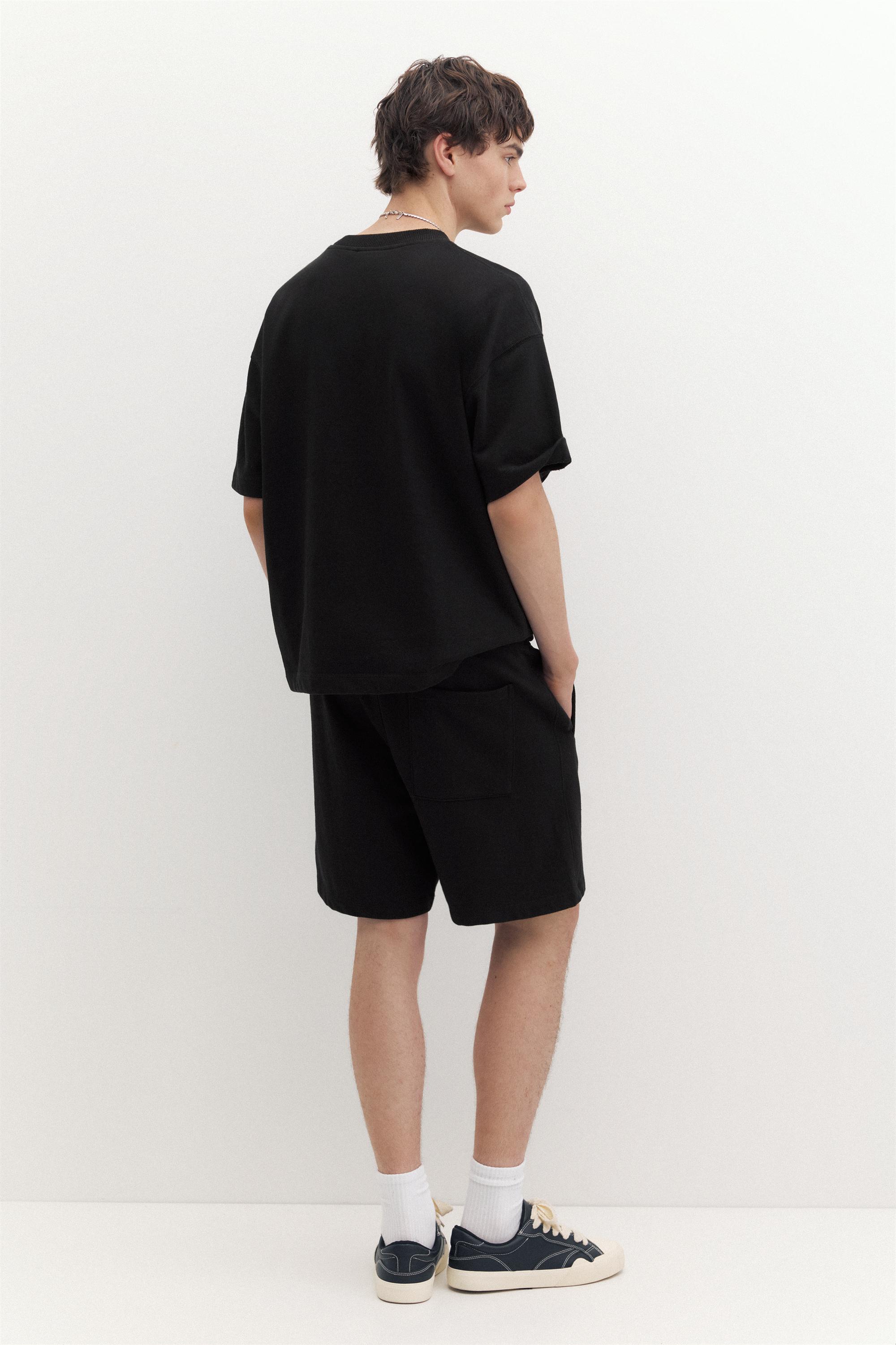 STWD jogger Bermuda shorts — Black