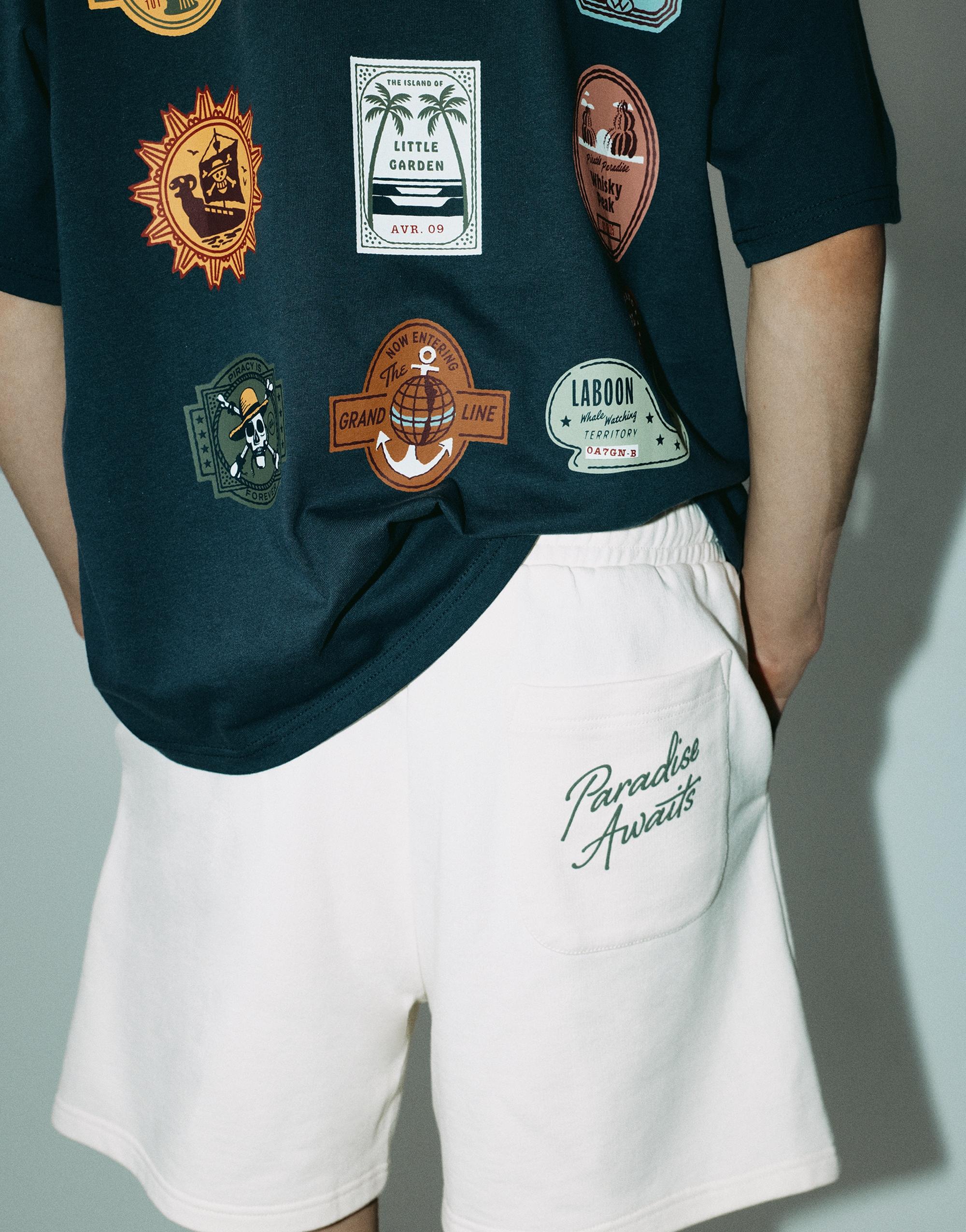 One Piece jogger shorts — Sand