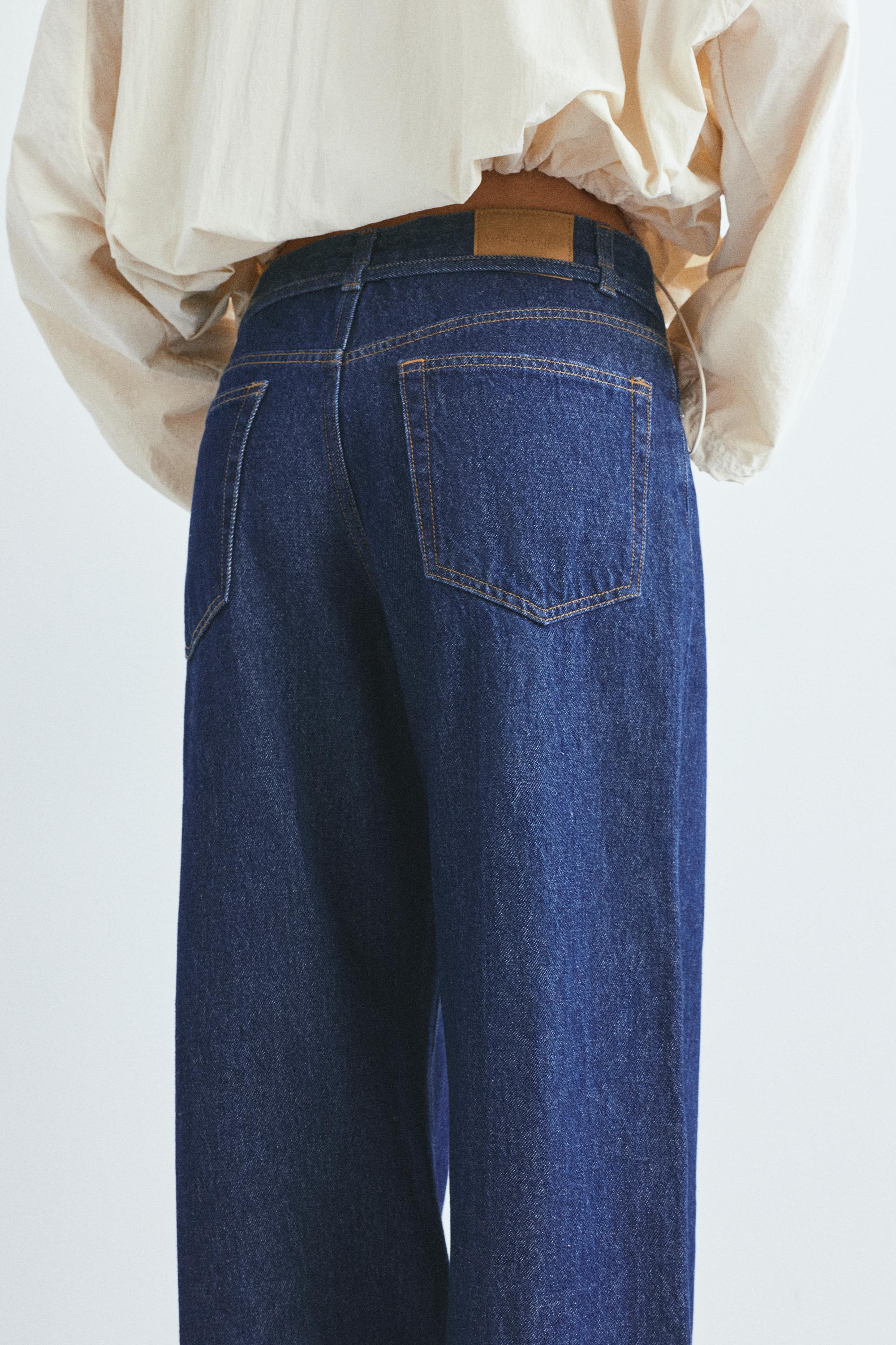 Baggy jeans with drawstring — Navy