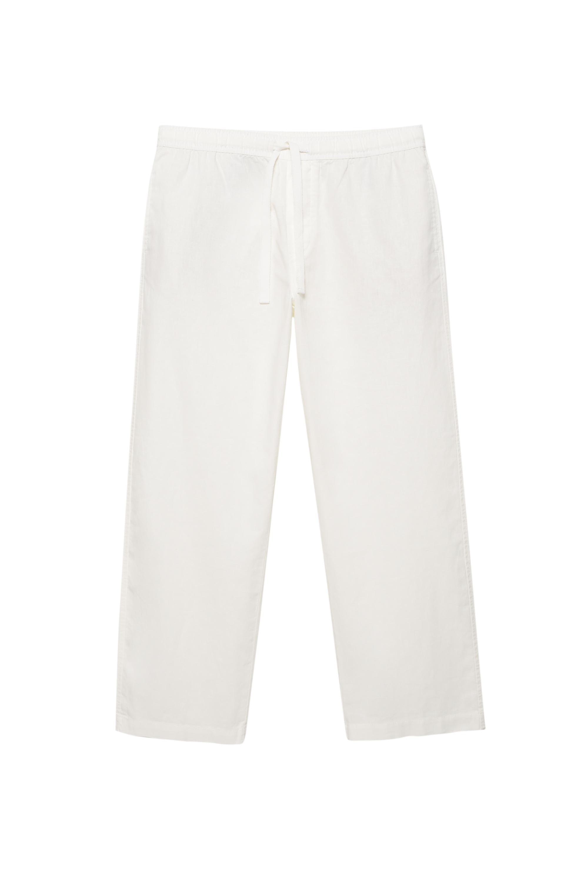 Keten jogger pantolon - Görsel 3