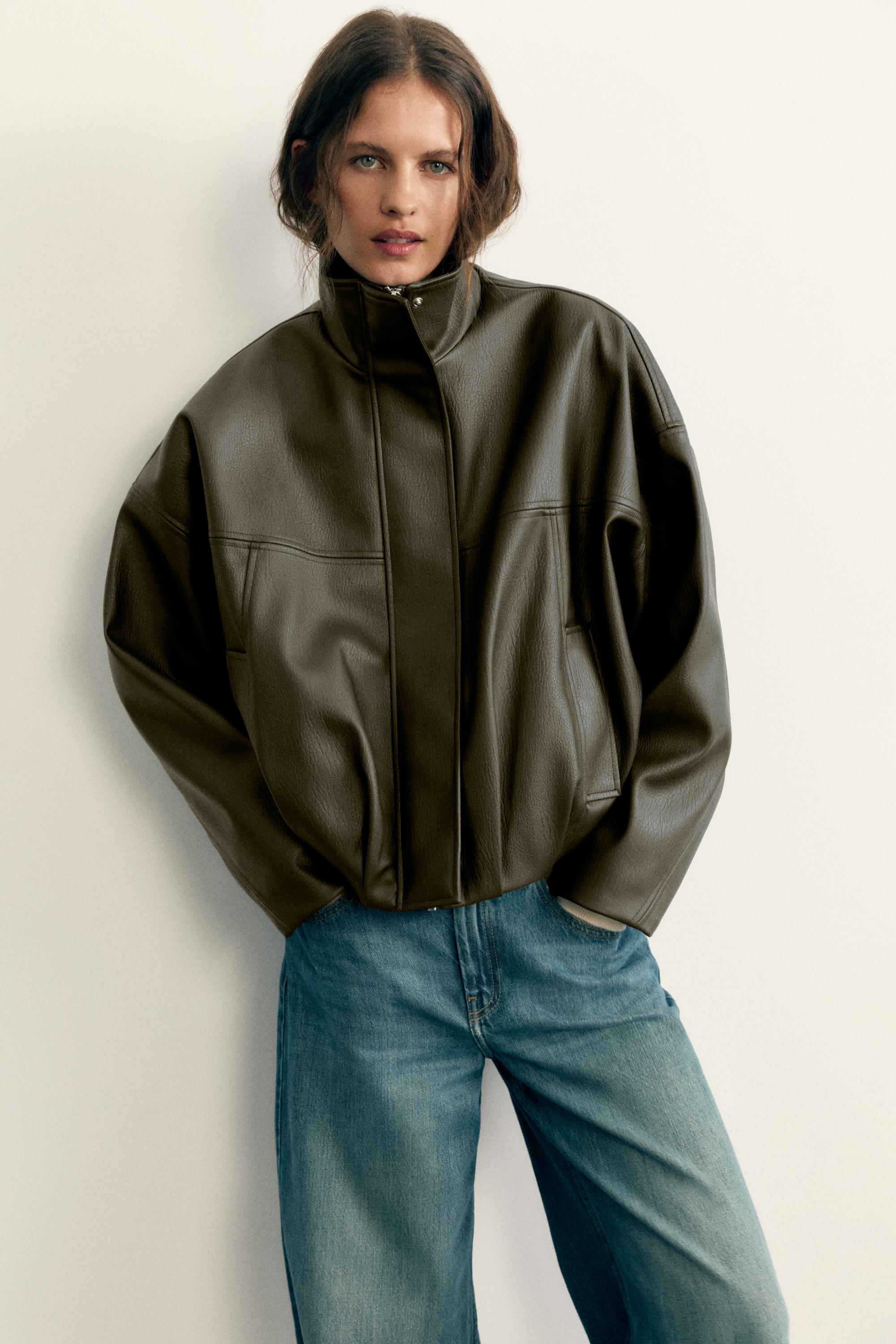 Bomber Bouffant En Similicuir