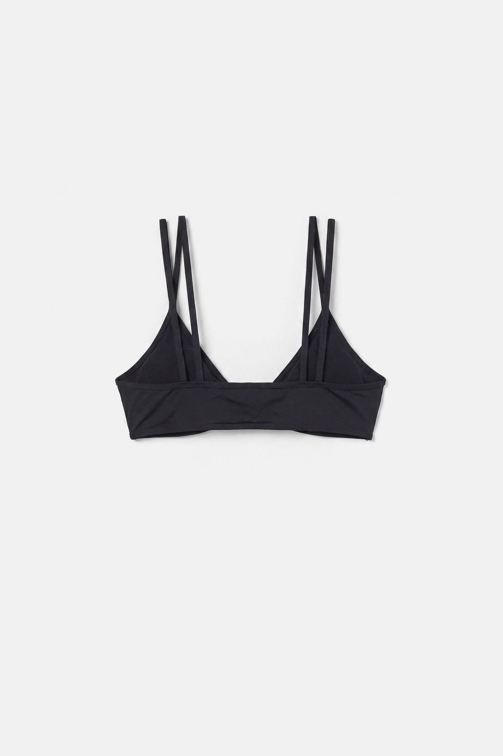 Double bikini top — Black