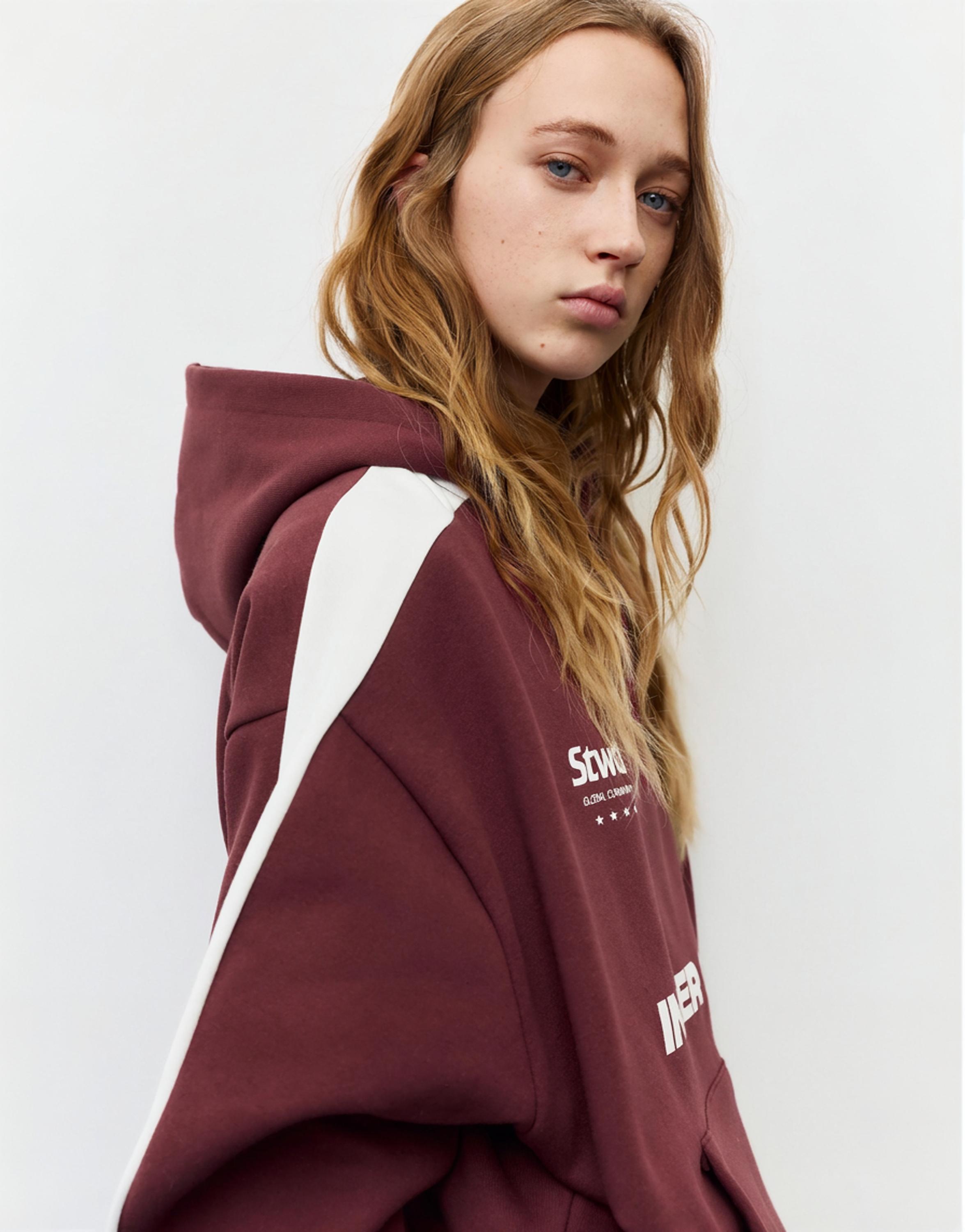 STWD Inner City hoodie — Maroon