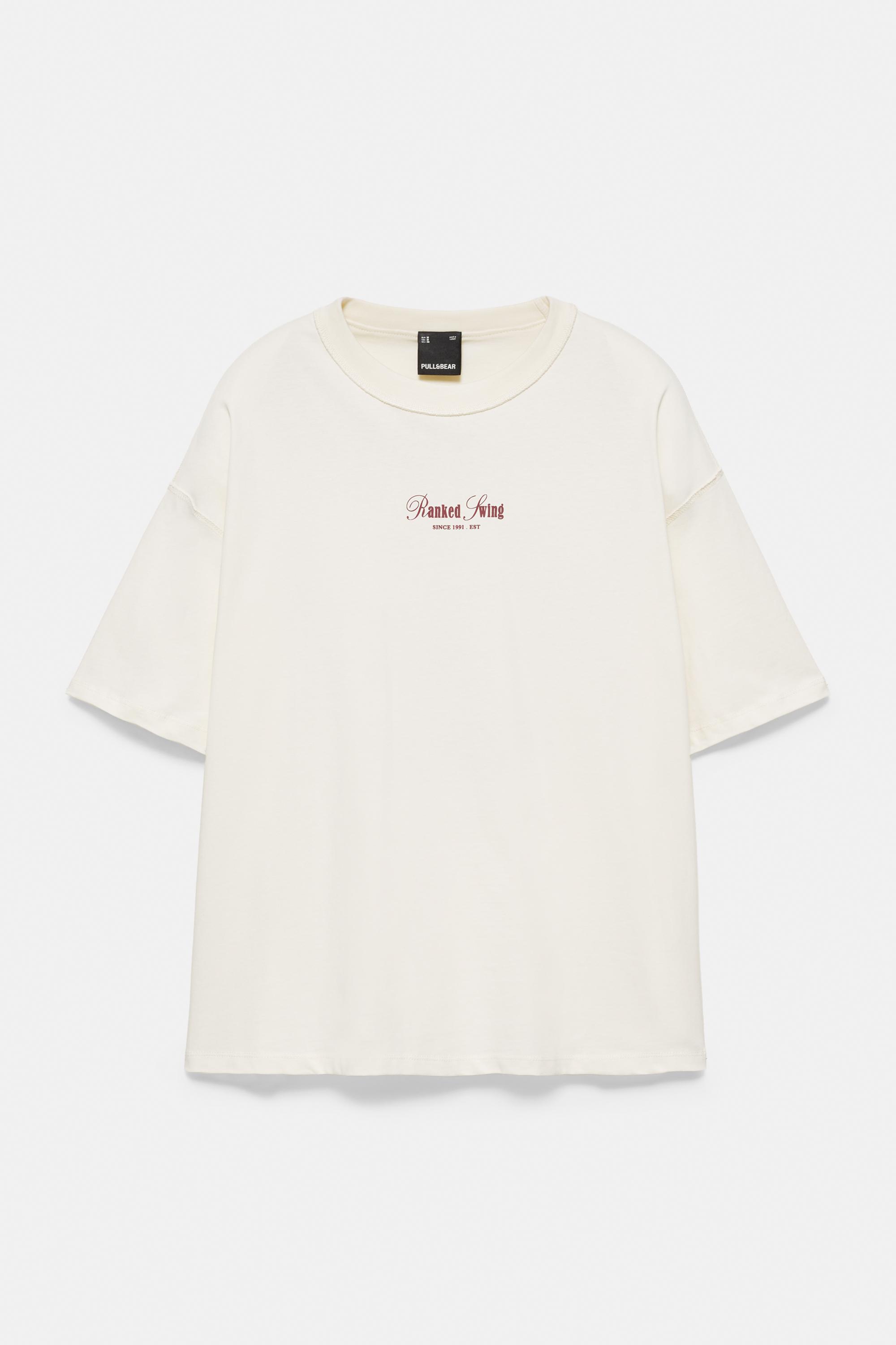 Ranked Swing relaxed fit graphic T-shirt — Off white