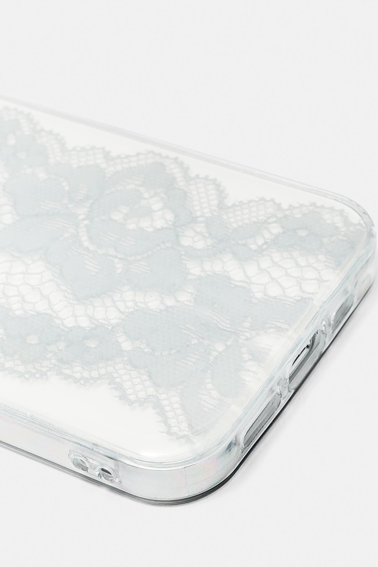Lace iPhone case — Pastel blue