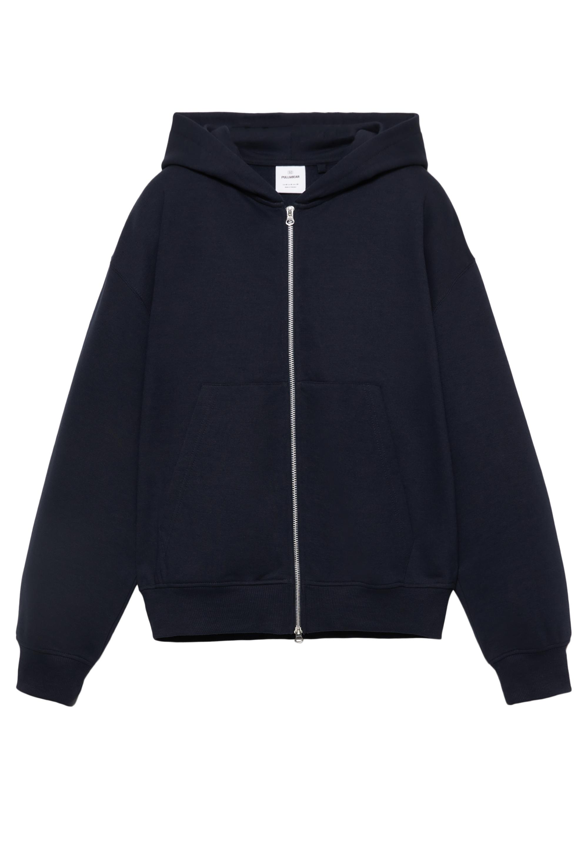 Hoodie with zipper — Navy