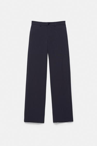 Slim fit straight smart trousers — Dark navy 5