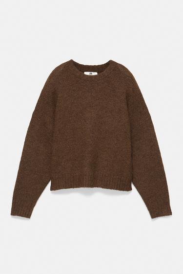 Basic knit jumper — Brown 6