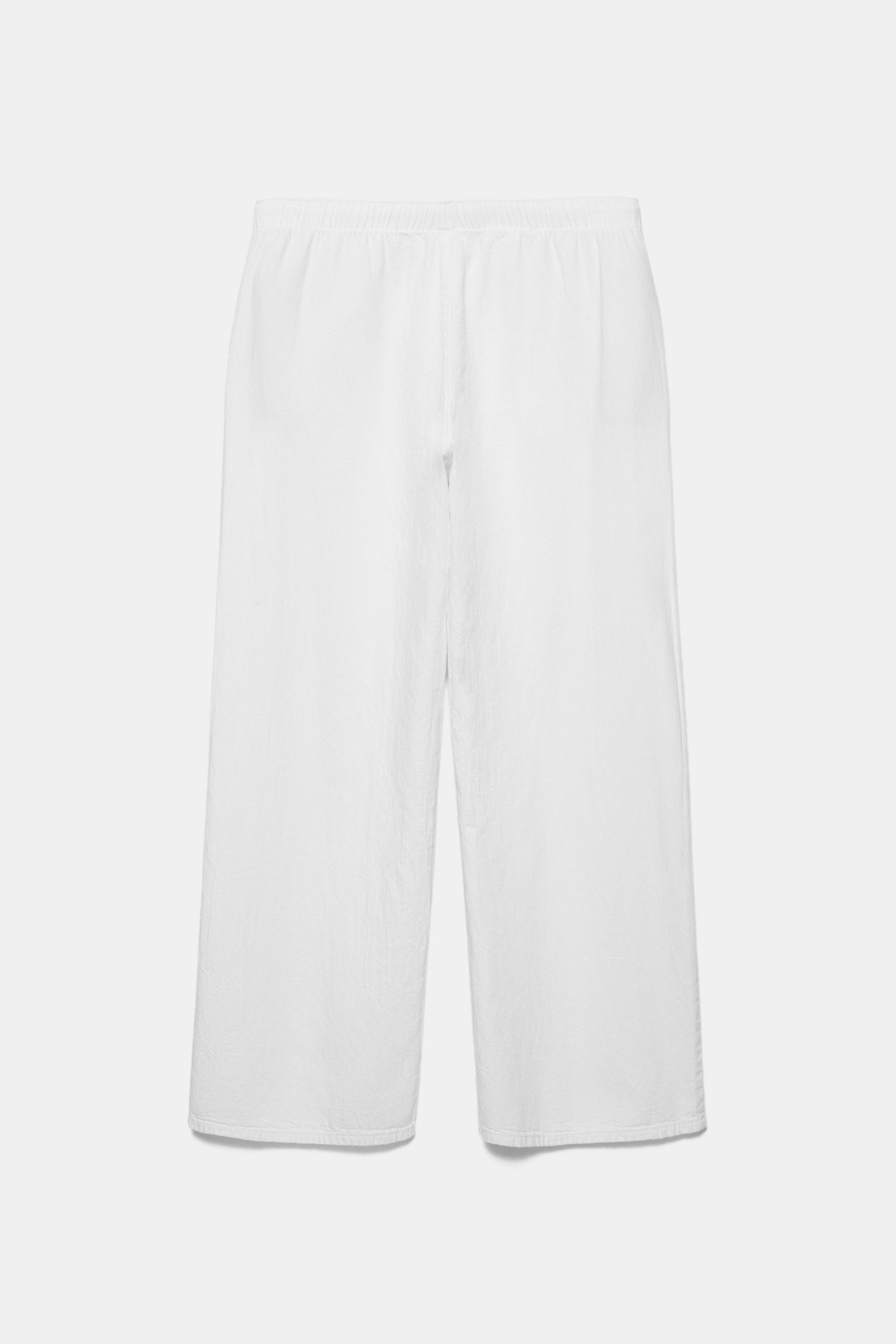 Low-rise jogger jeans — White