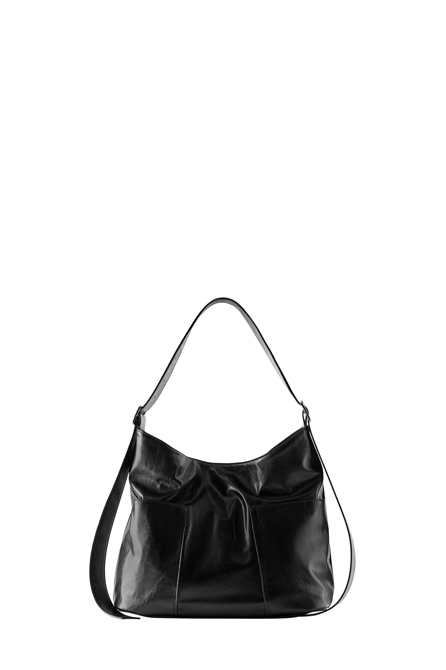 Strappy tote bag — Black