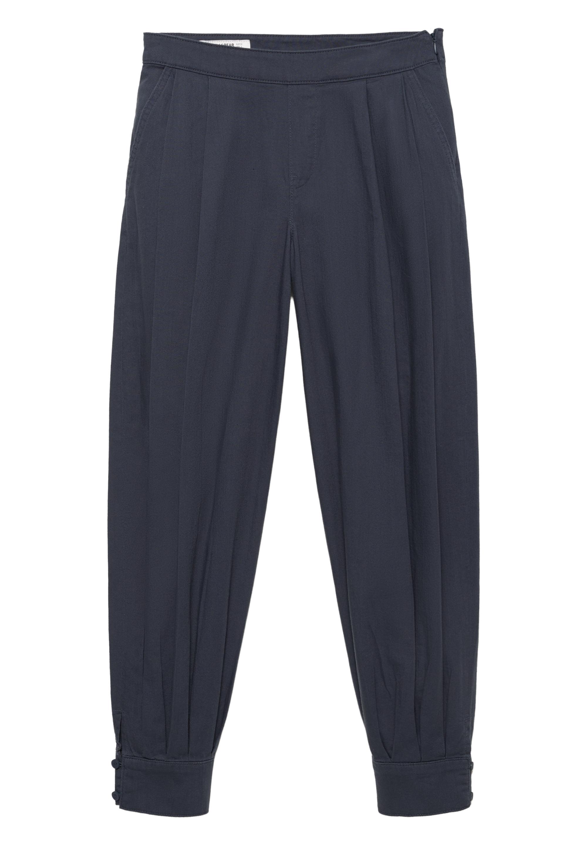 Rustic sarouel trousers — Grey blue