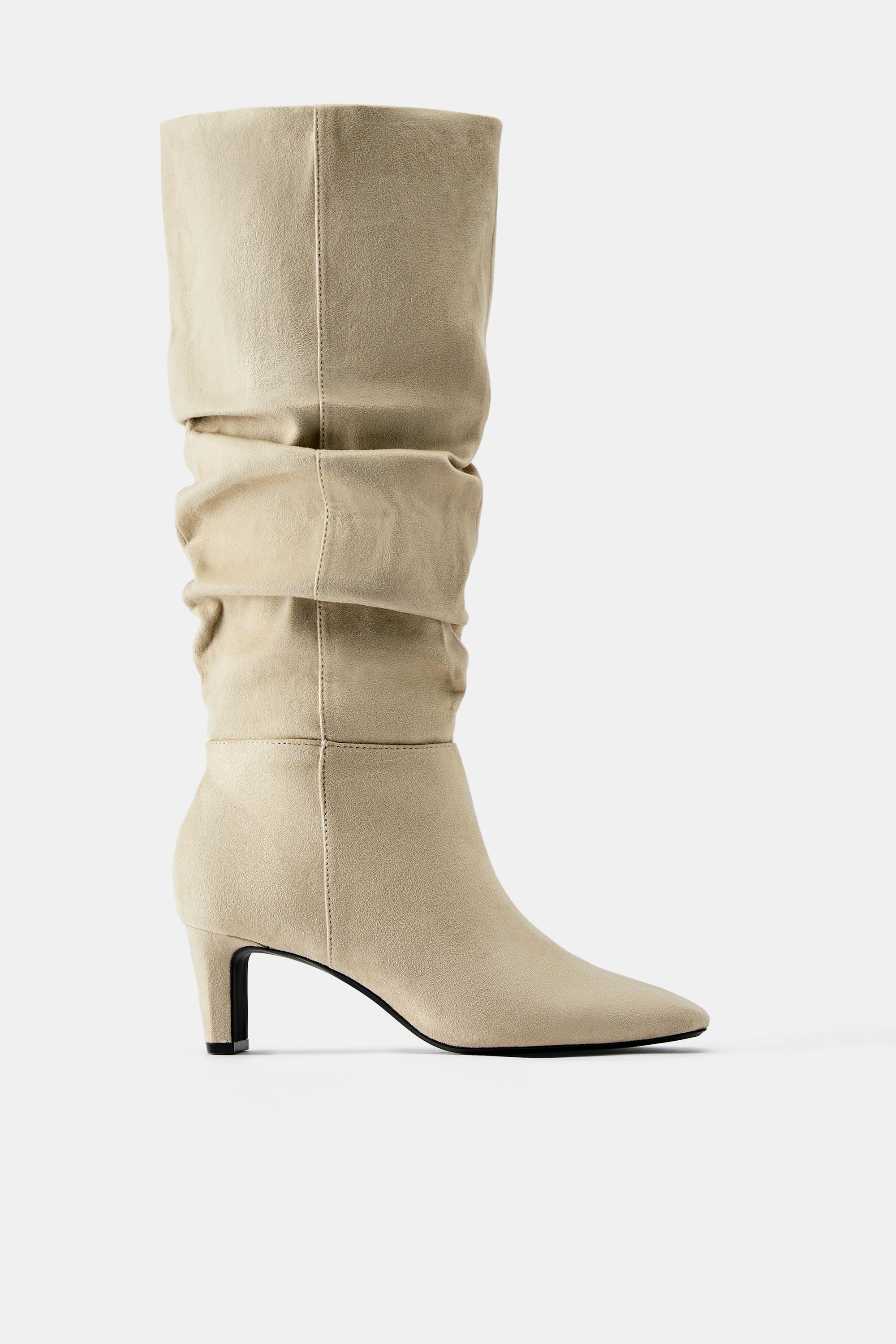 Botas altas fruncido