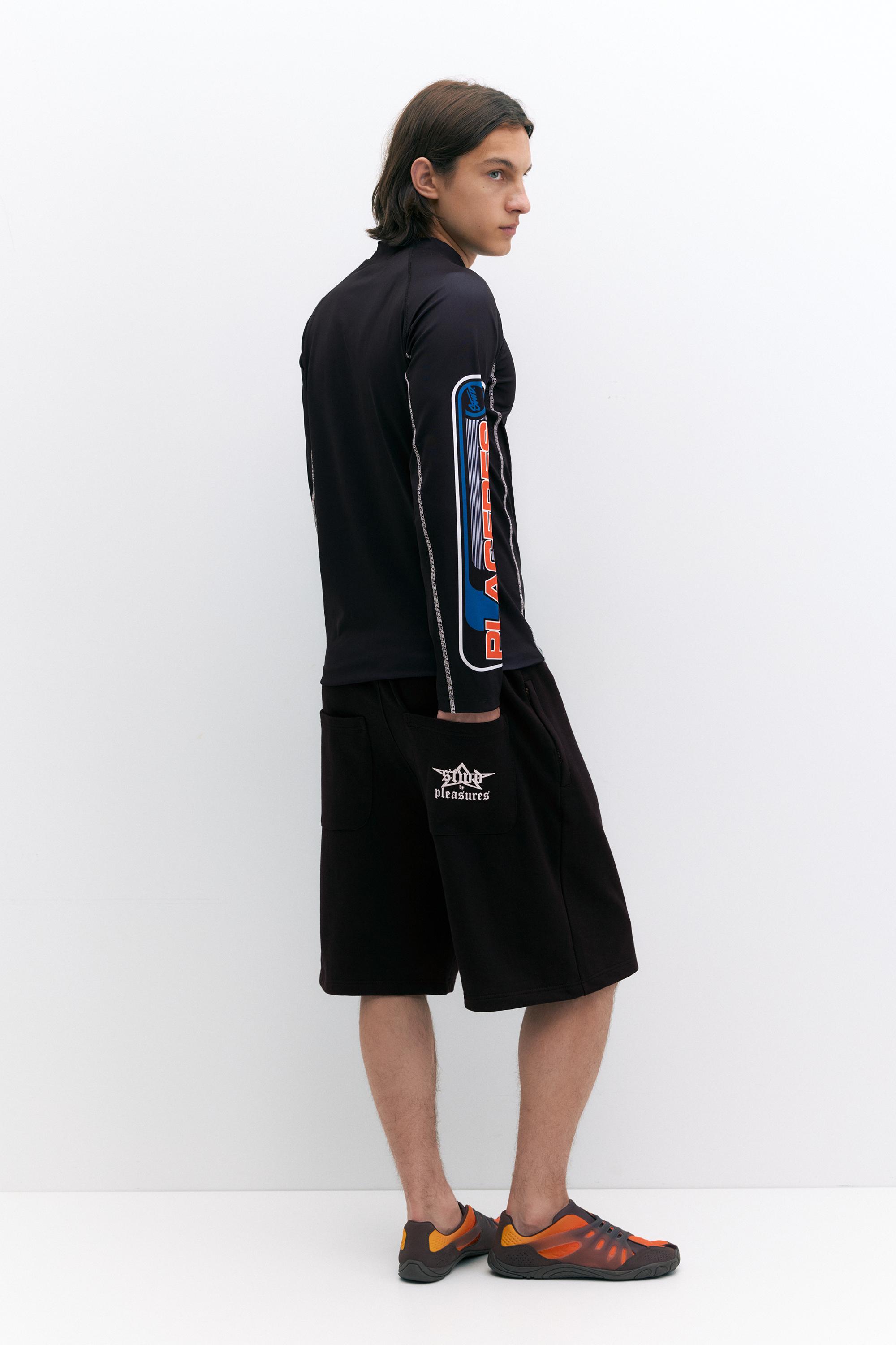 Pleasures x STWD Bermuda jogger shorts — Black