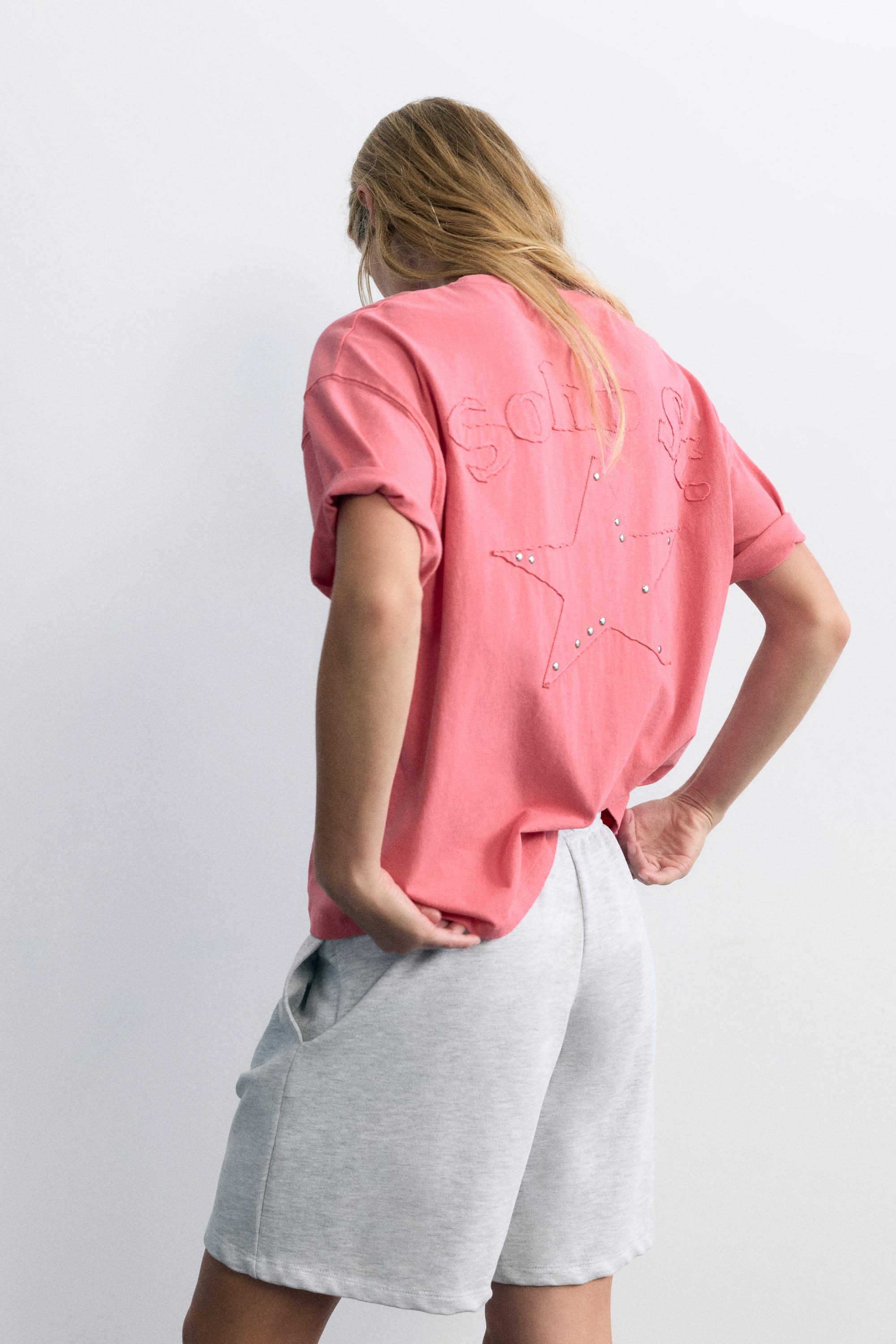 Oversize Soho Street graphic T-shirt — Pink