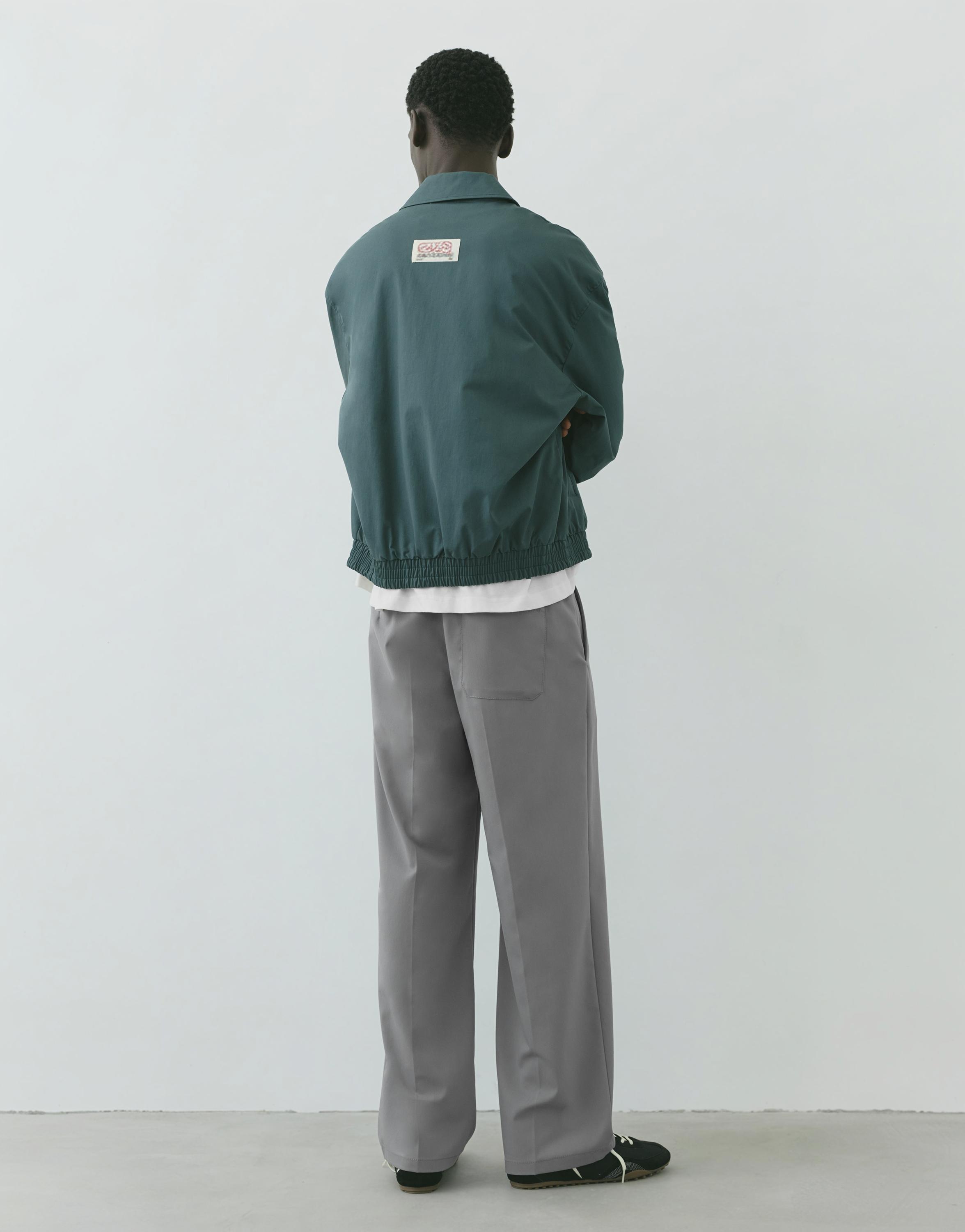 Wide-leg tailored trousers — Grey
