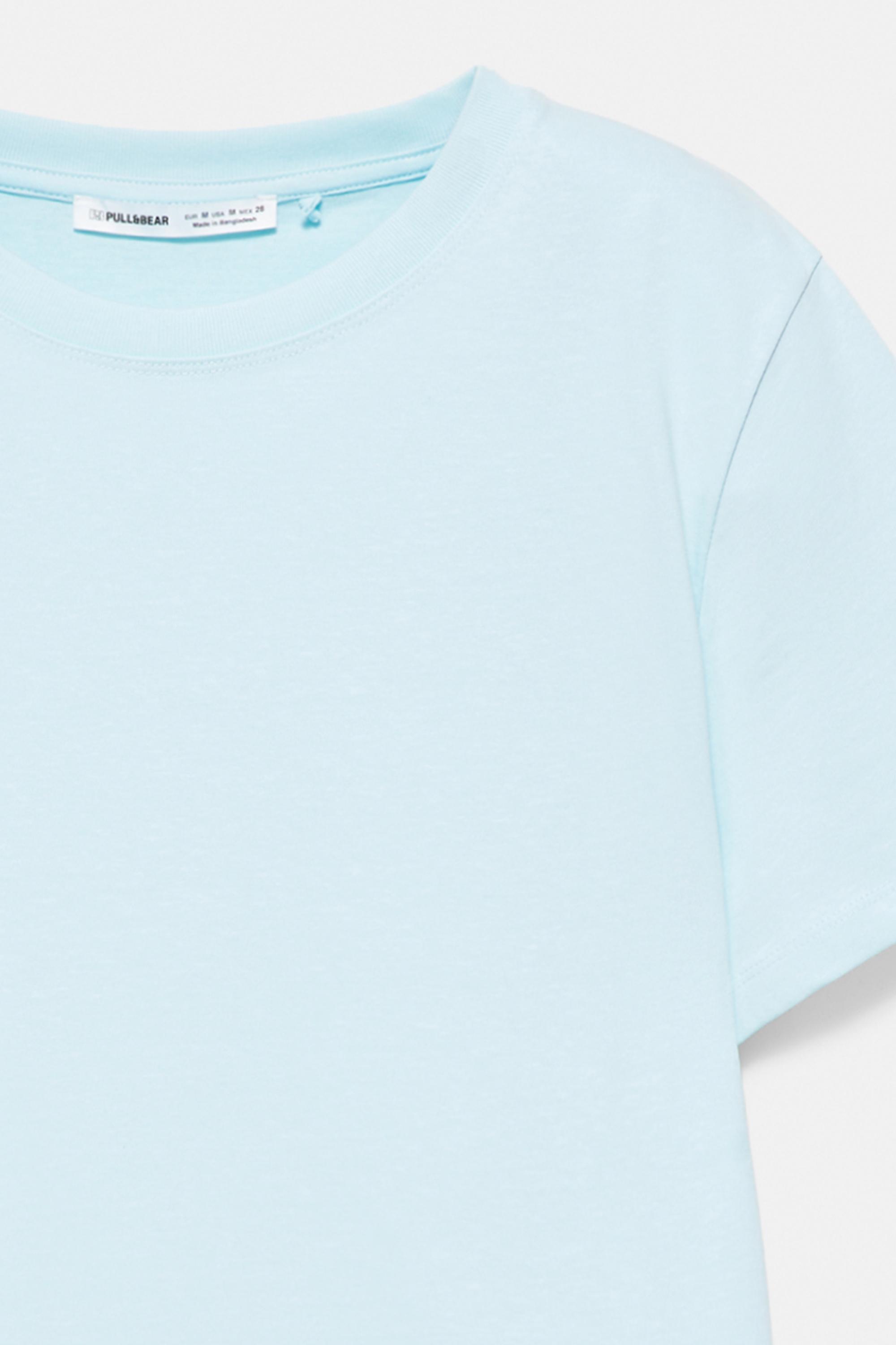 Short sleeve T-shirt 100% cotton — Pale blue