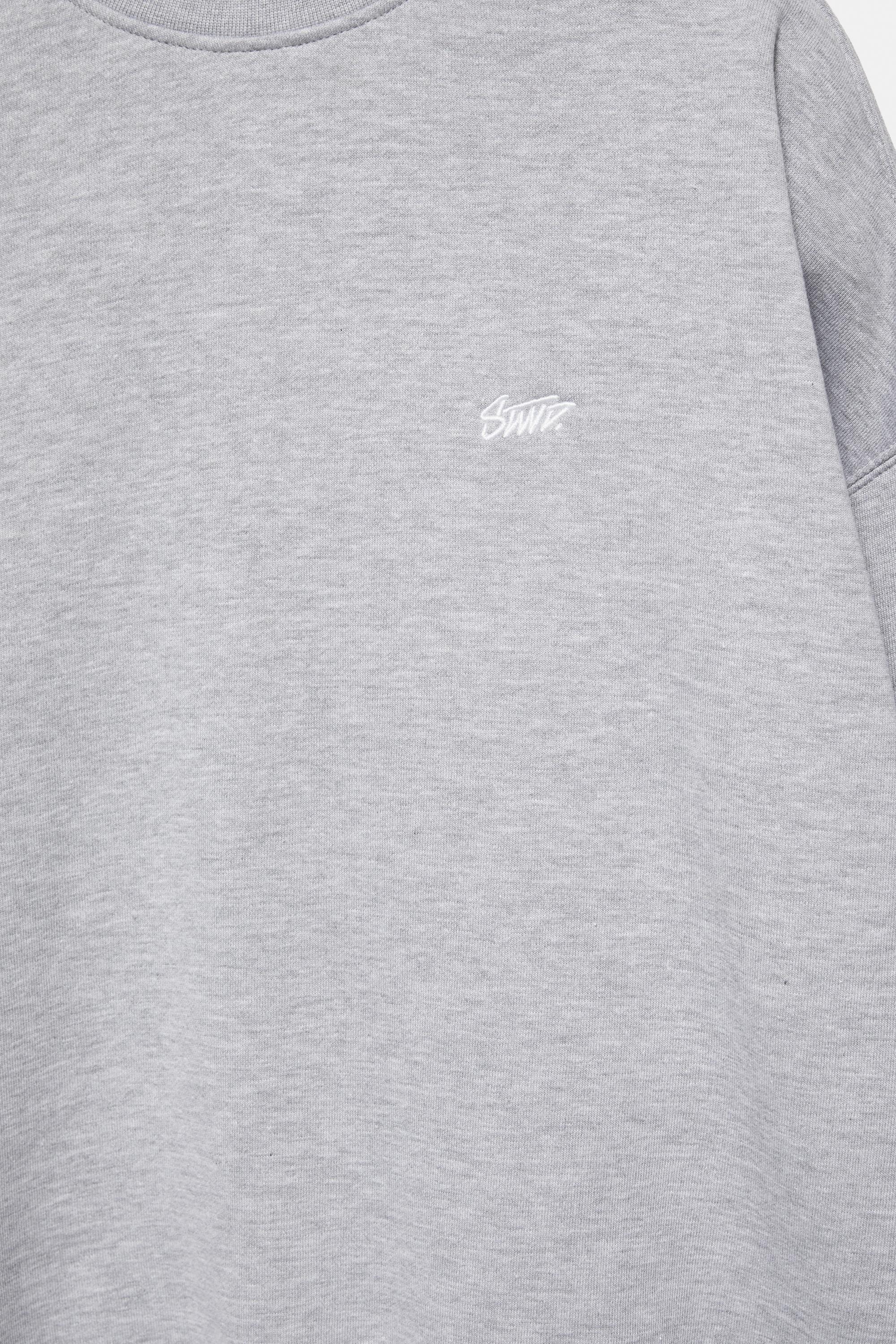 STWD boxy sweatshirt — Grey marl