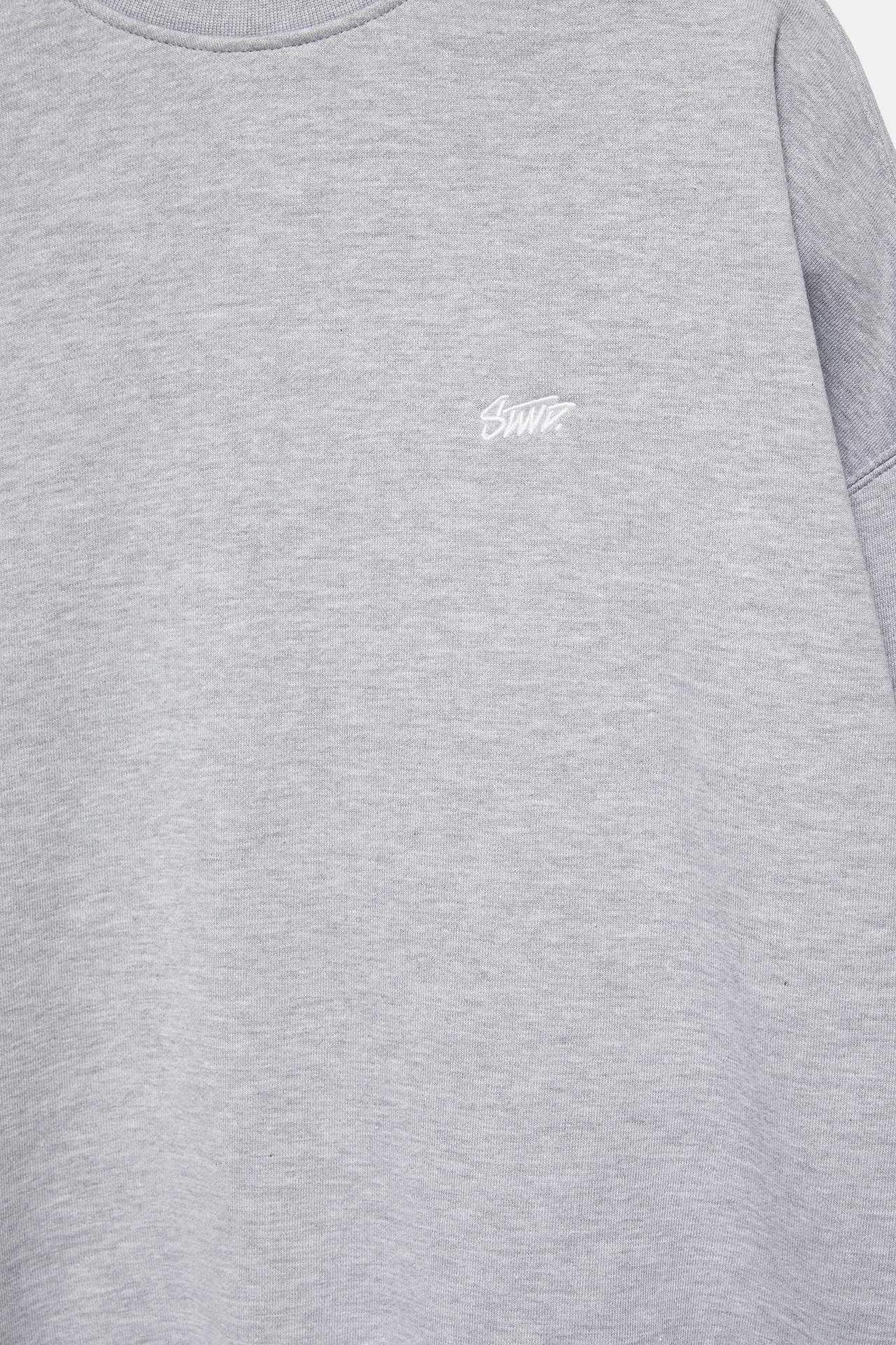 STWD boxy sweatshirt — Grey marl