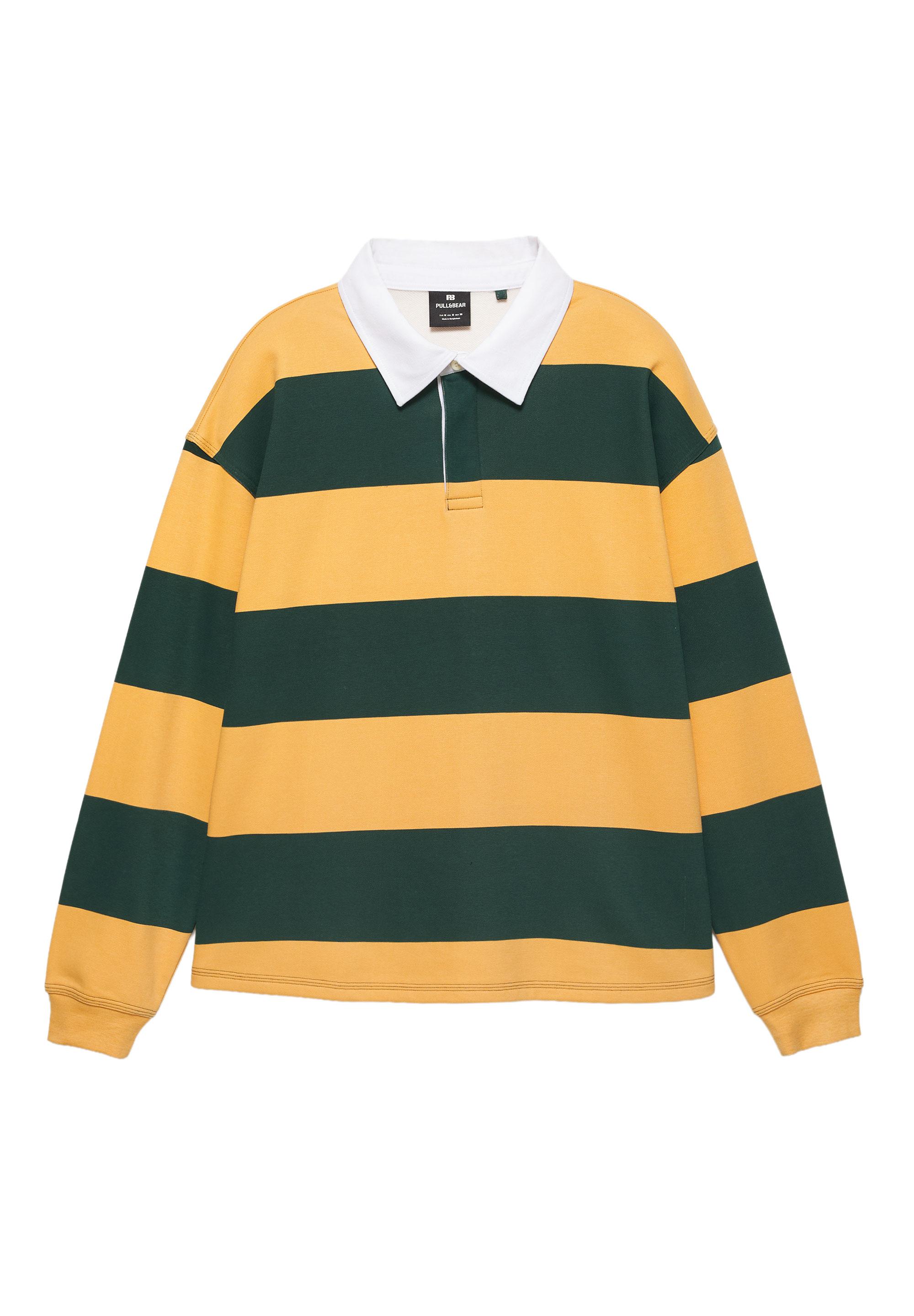 Çizgili uzun kollu polo - Görsel 4