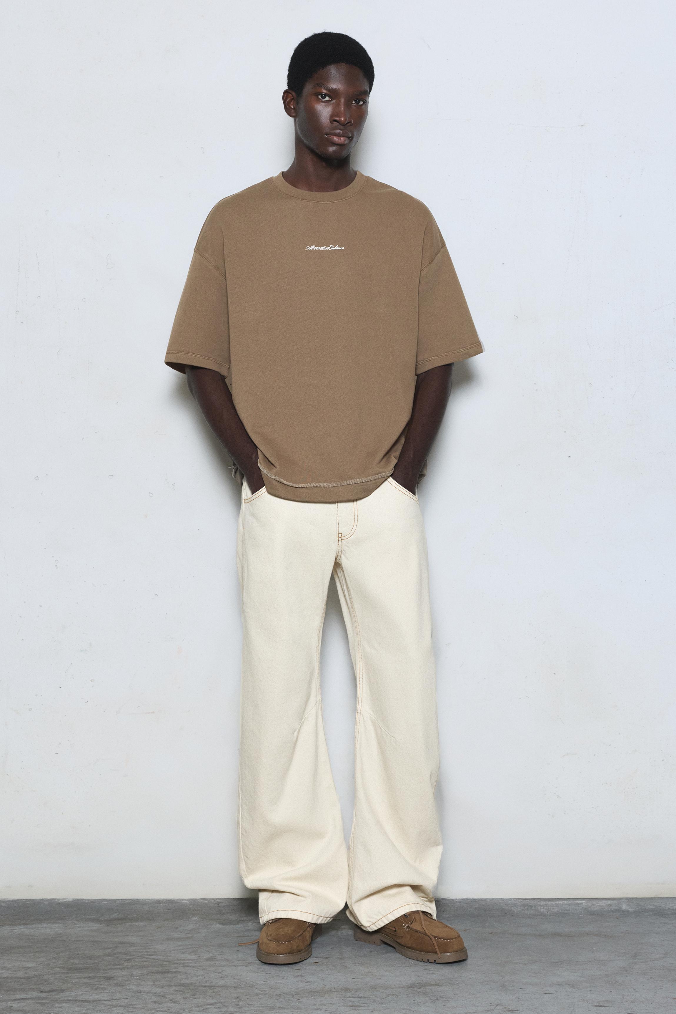 Worker trousers — Ecru