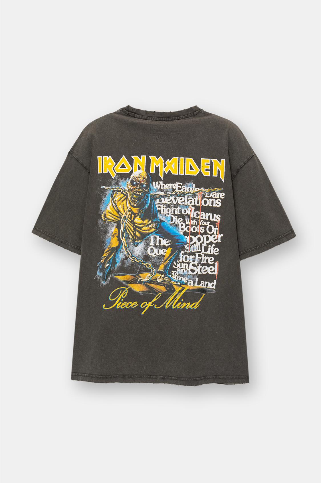 Iron Maiden washed T-shirt - PULL&BEAR