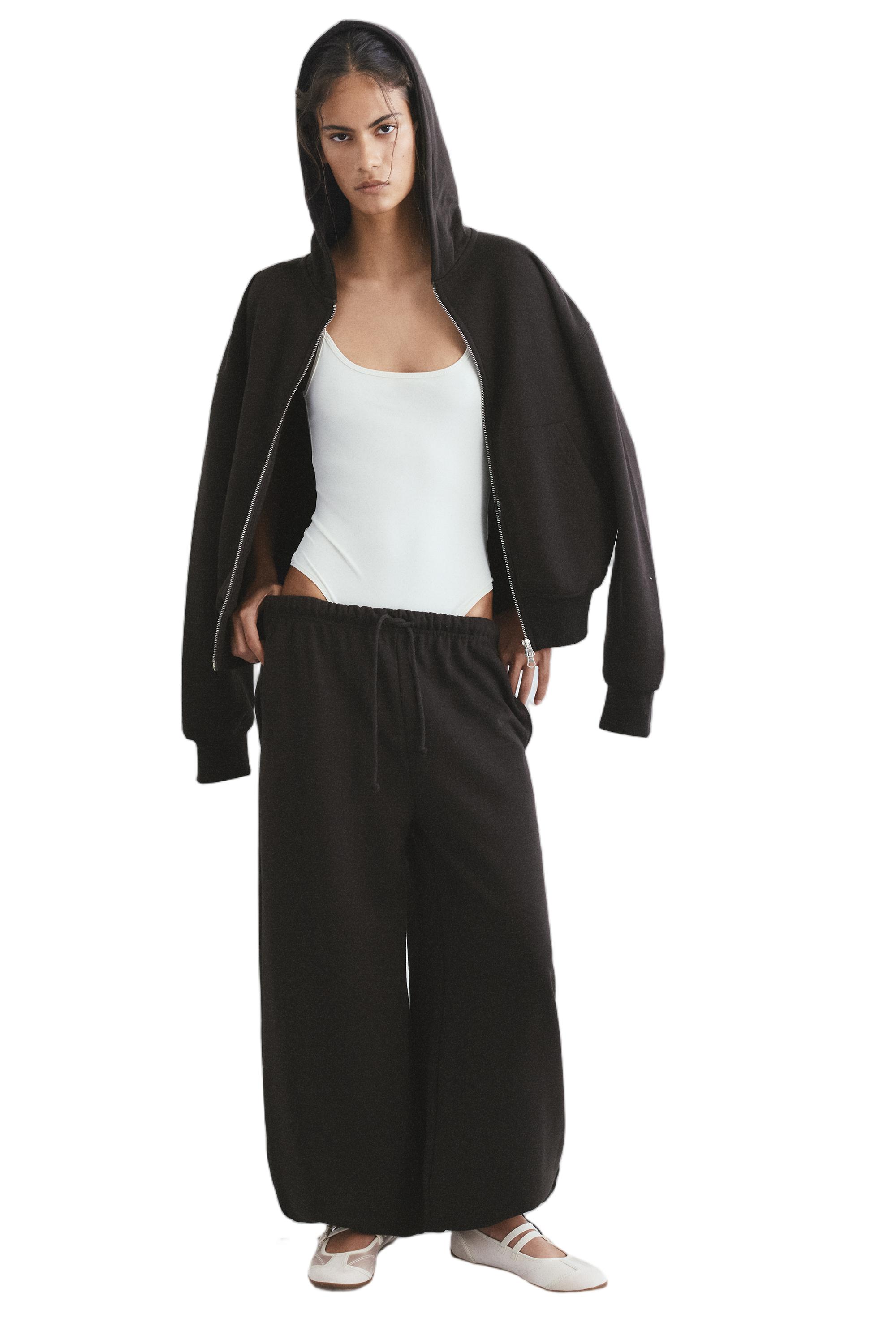 Ayarlanabilir paçalı geniş paça eşofman altı - Görsel 79