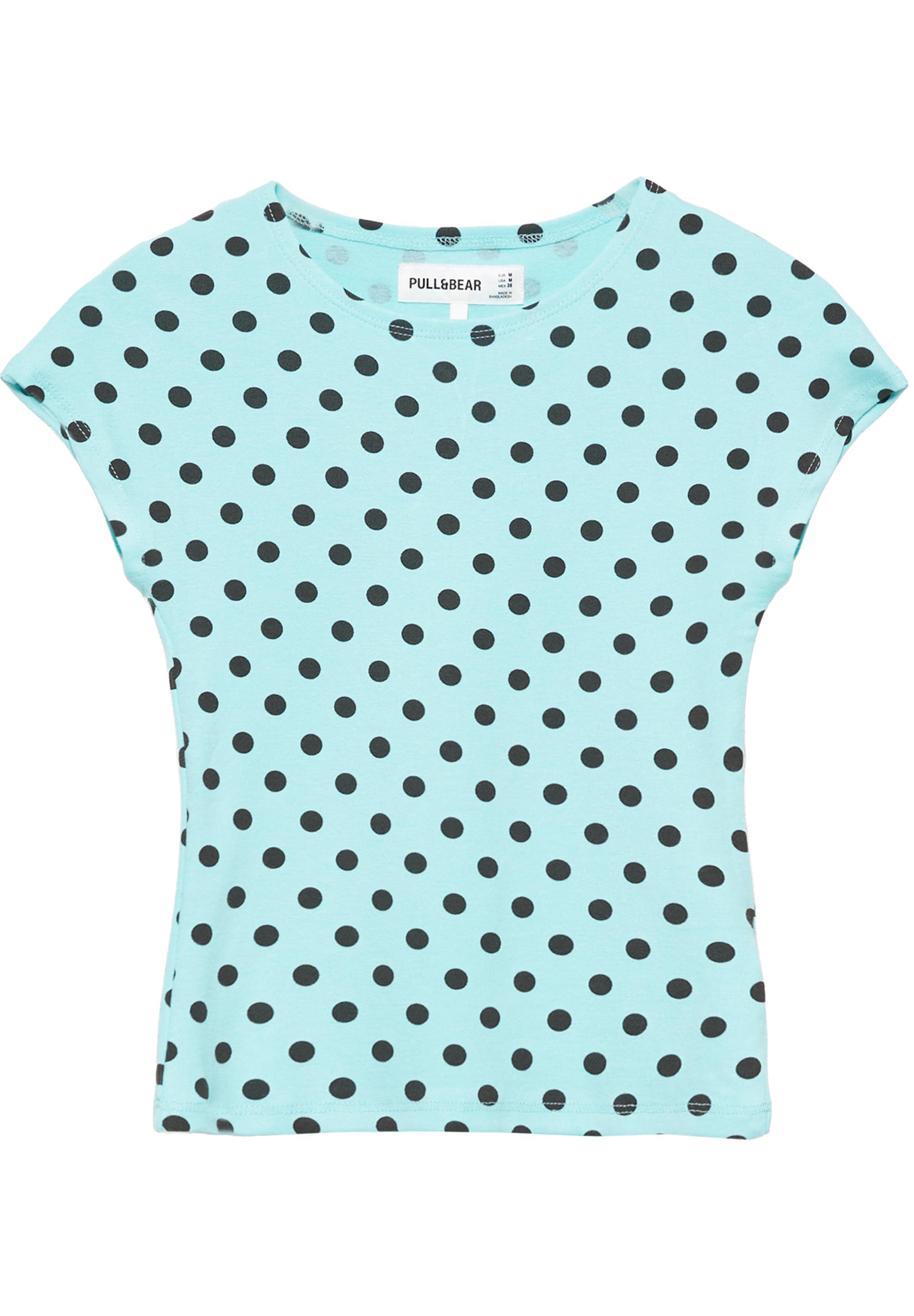 Fitted short sleeve T-shirt — Pale turquoise