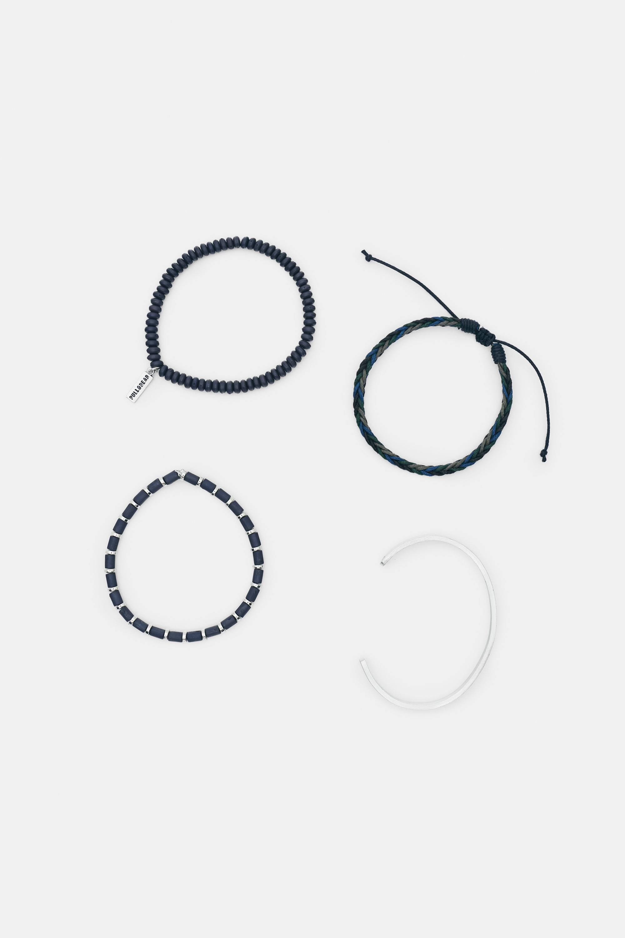 Set 4 Bracciali Con Perline
