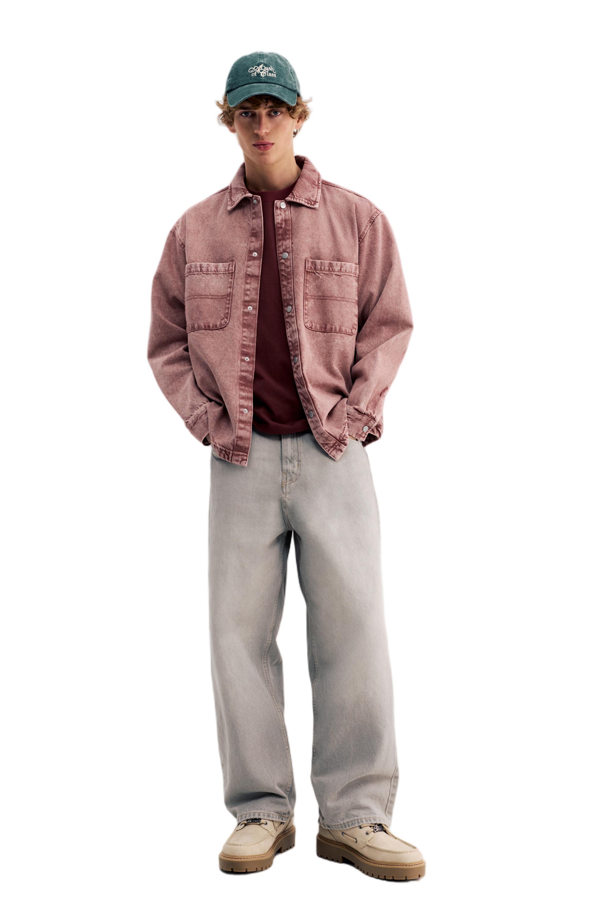 Soluk görünümlü jean gömlek - Görsel 31