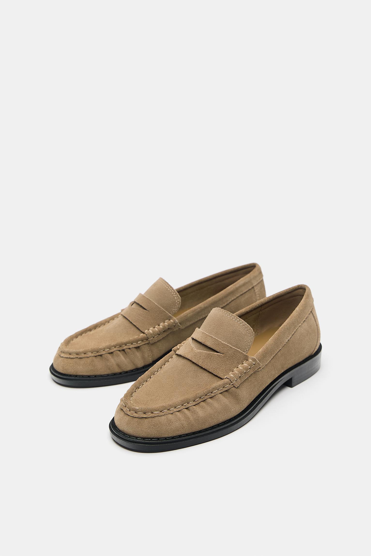 Leather loafers — Brown