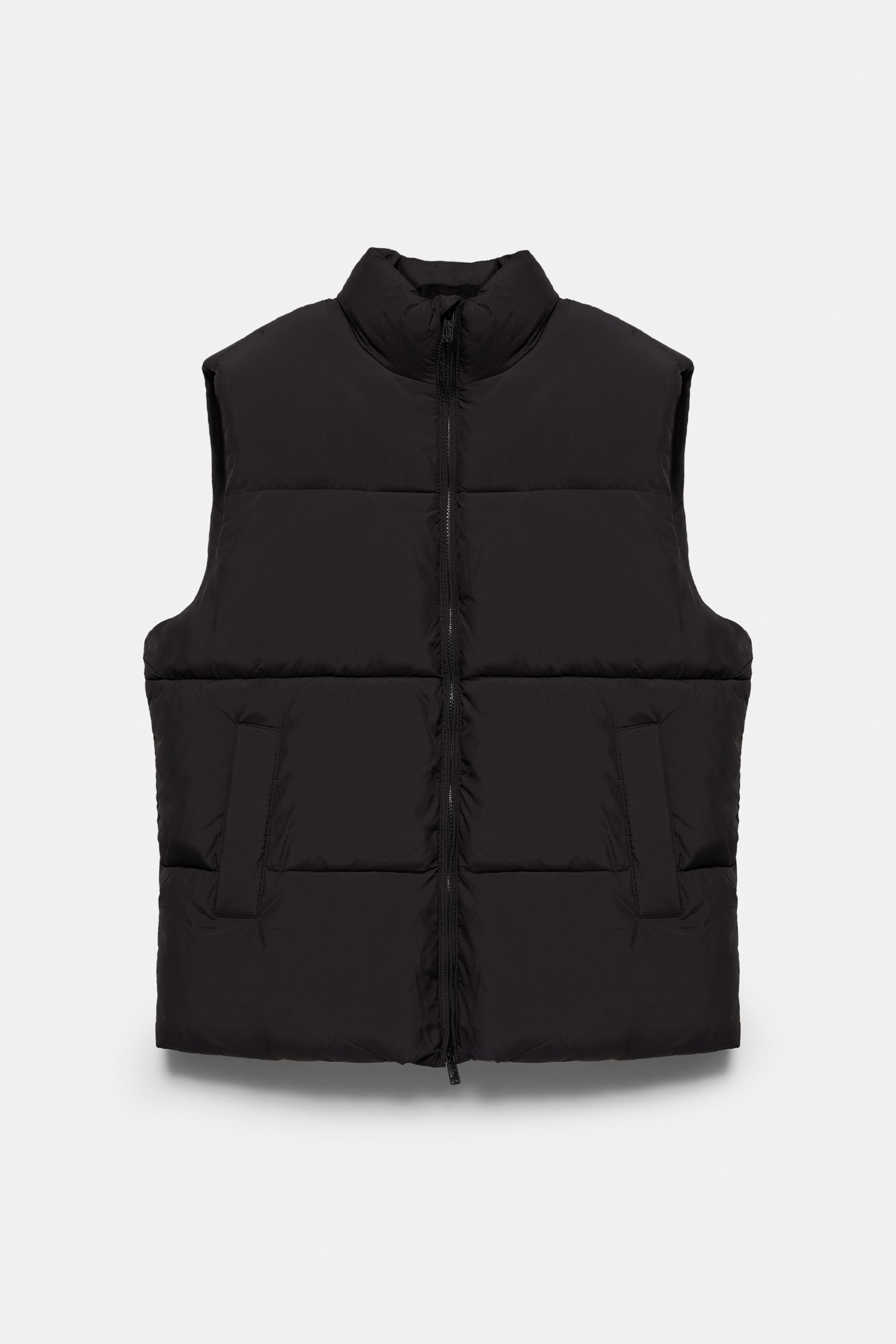 STWD quilted gilet — Black