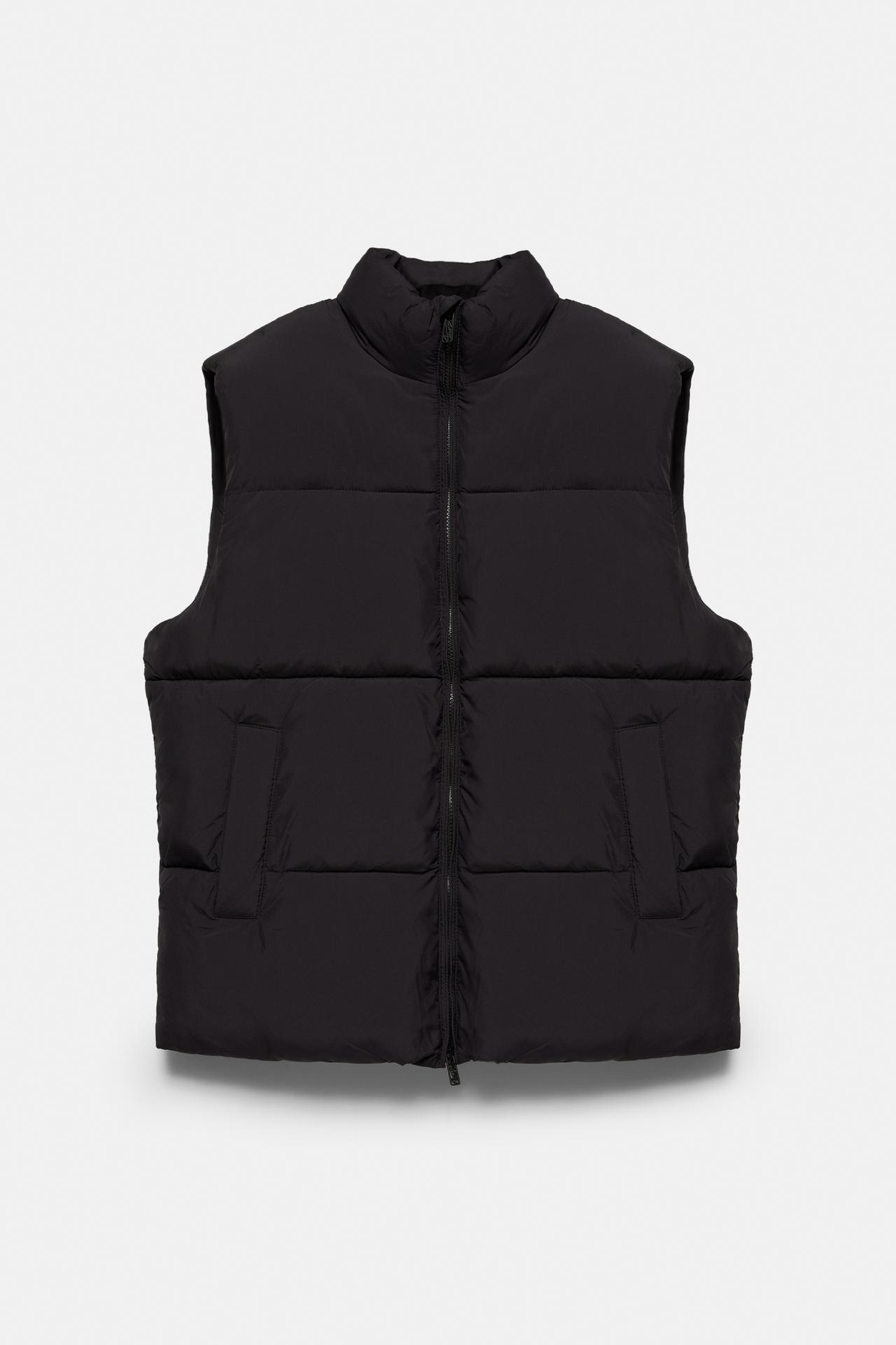 STWD quilted gilet — Black