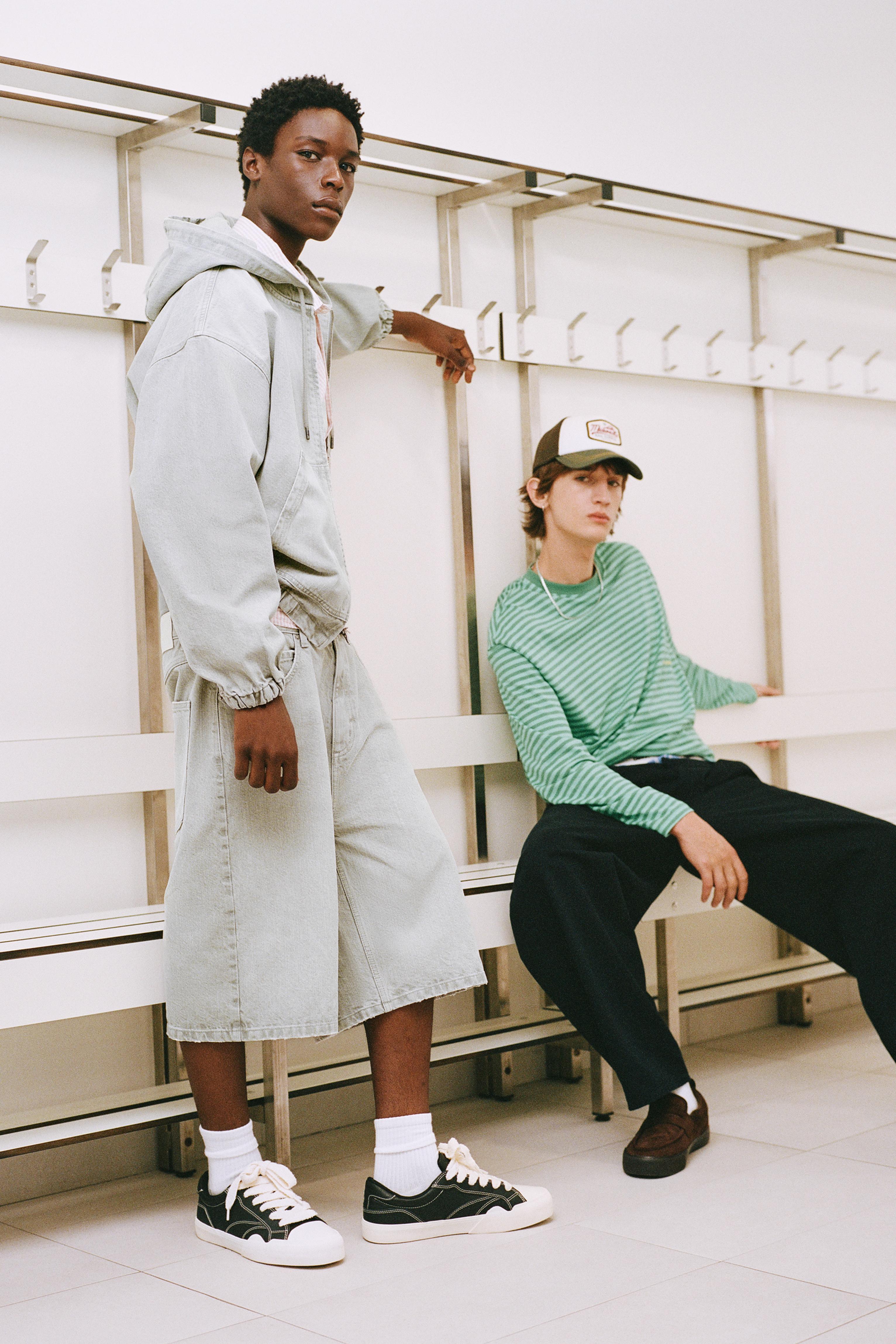 STWD zip-up hooded jacket — Pale grey