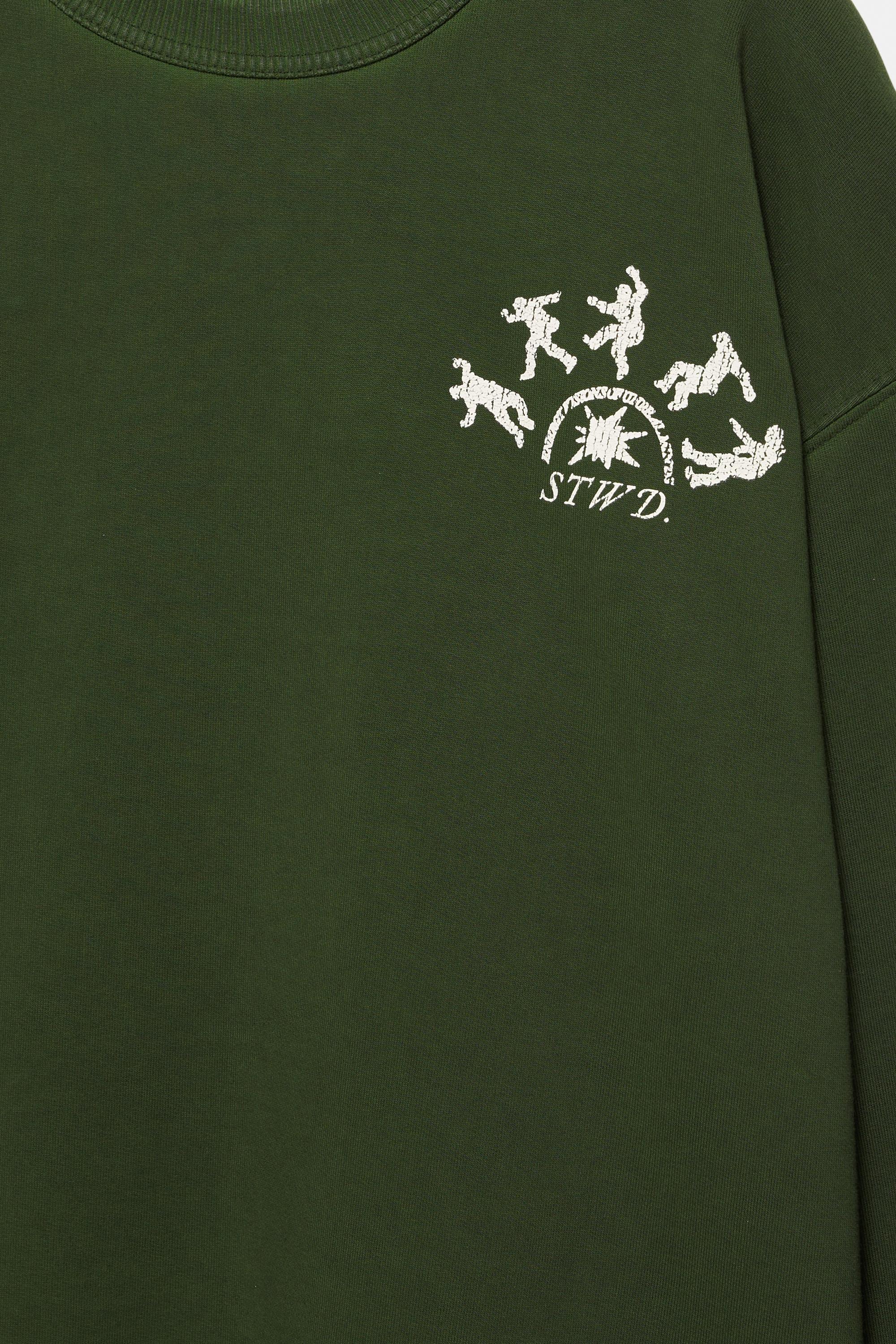 Acid green graphic sweatshirt — Green