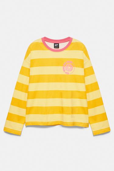 STWD boxy striped T-shirt — Yellow 4