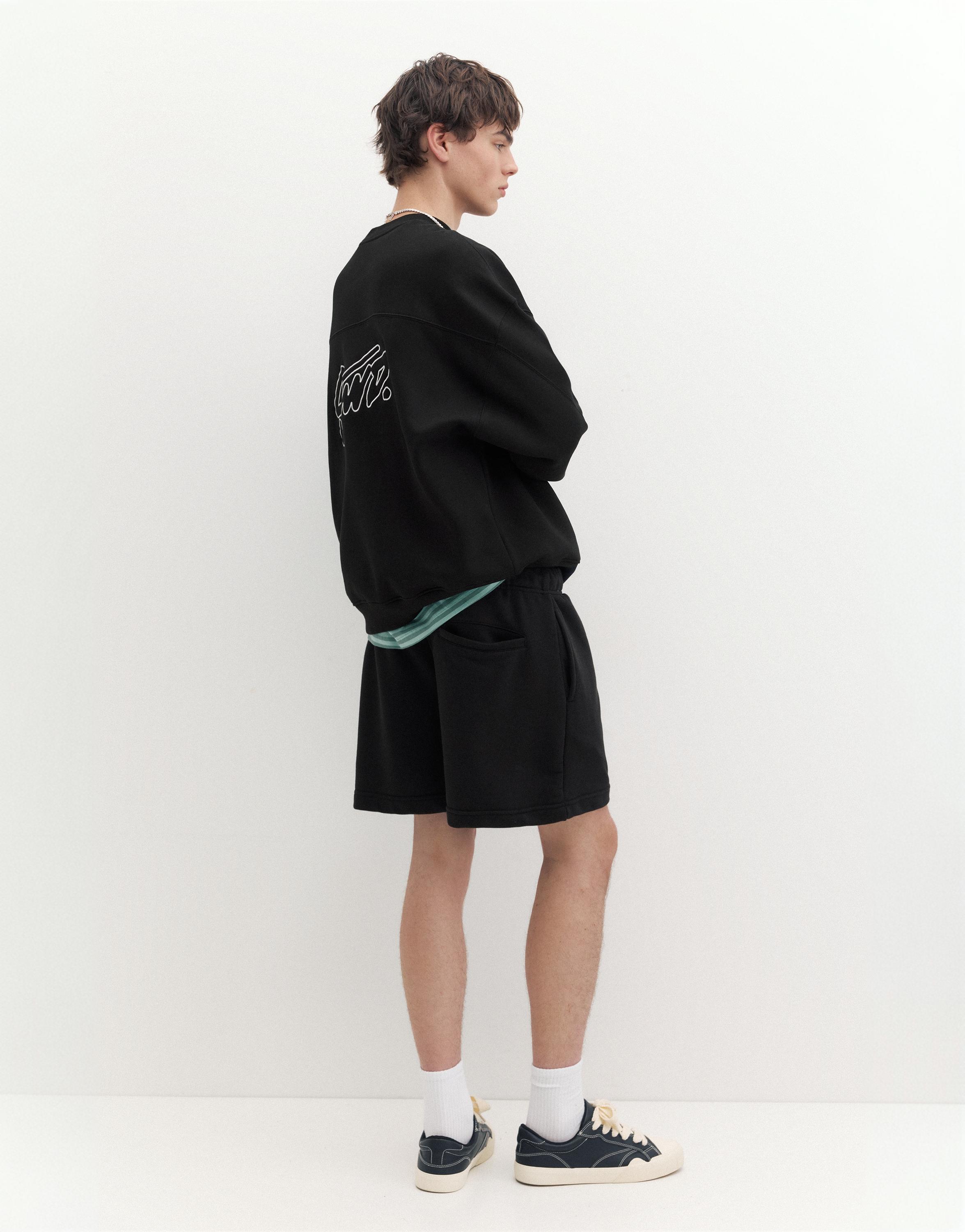 STWD jogger Bermuda shorts — Black