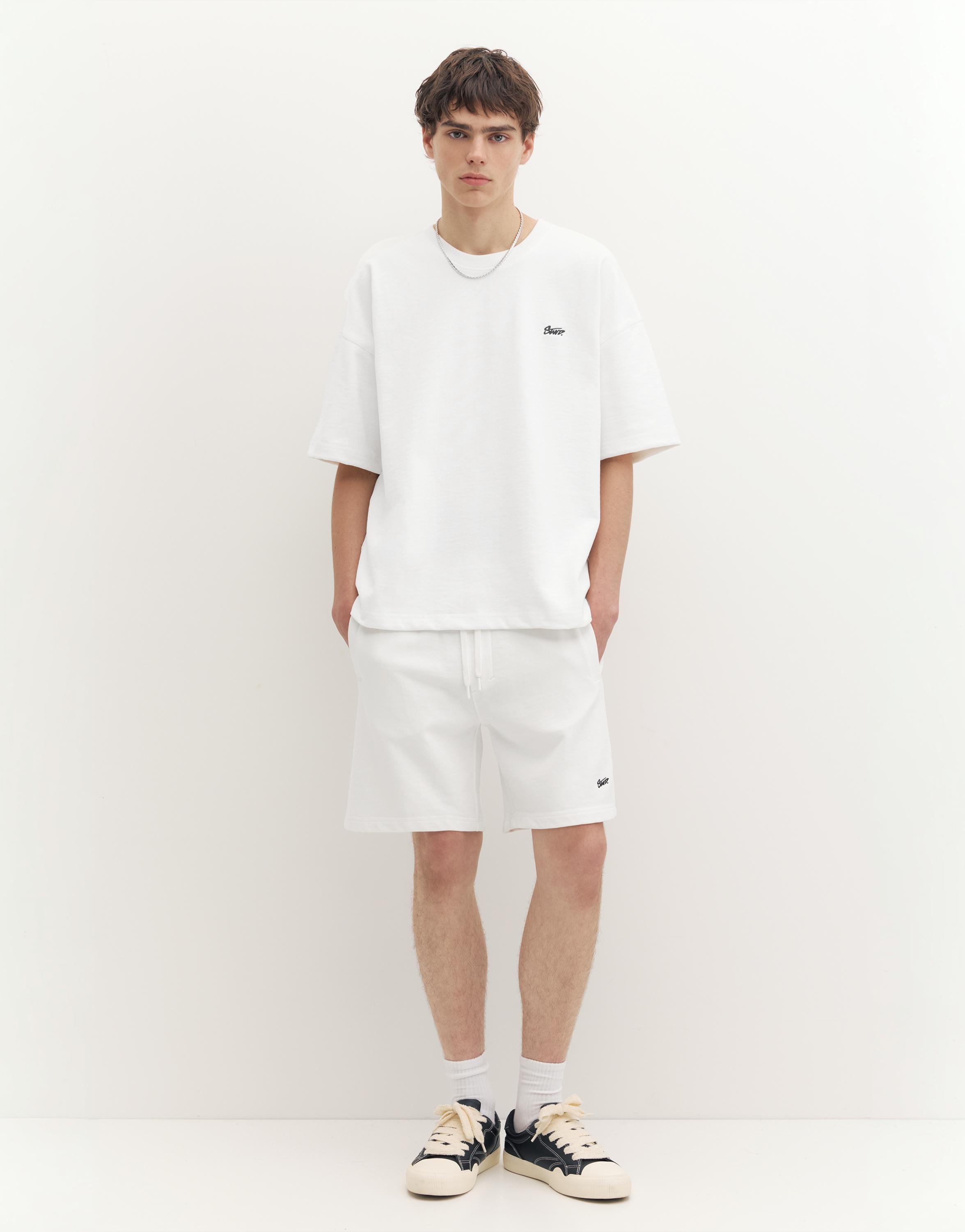 STWD jogger Bermuda shorts — White