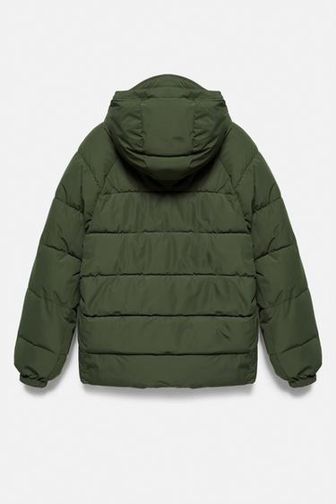 STWD hooded padded jacket — Green marl 7