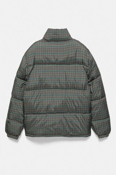 High neck puffer jacket — Khaki 7