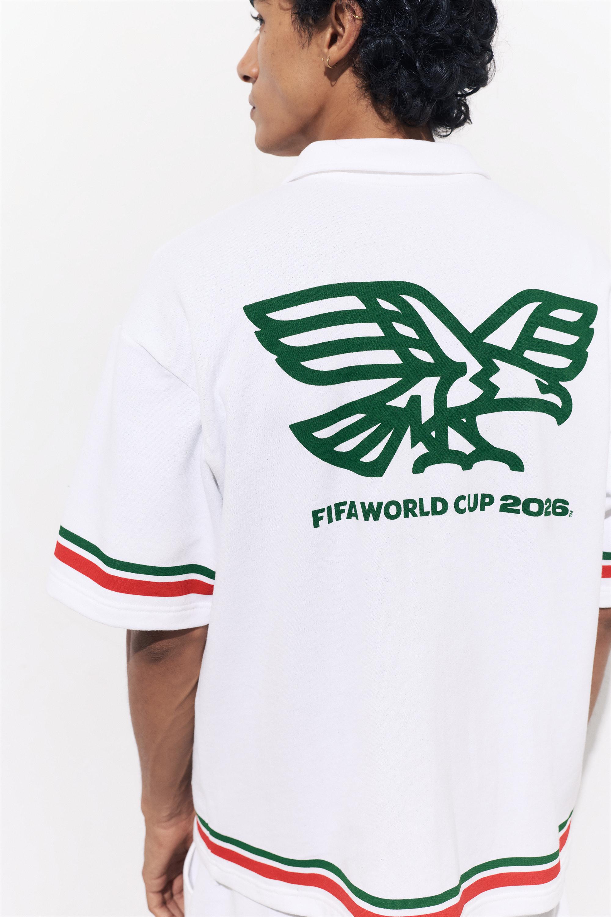 Mexico FIFA WORLD CUP 26™ zip polo shirt — Off white
