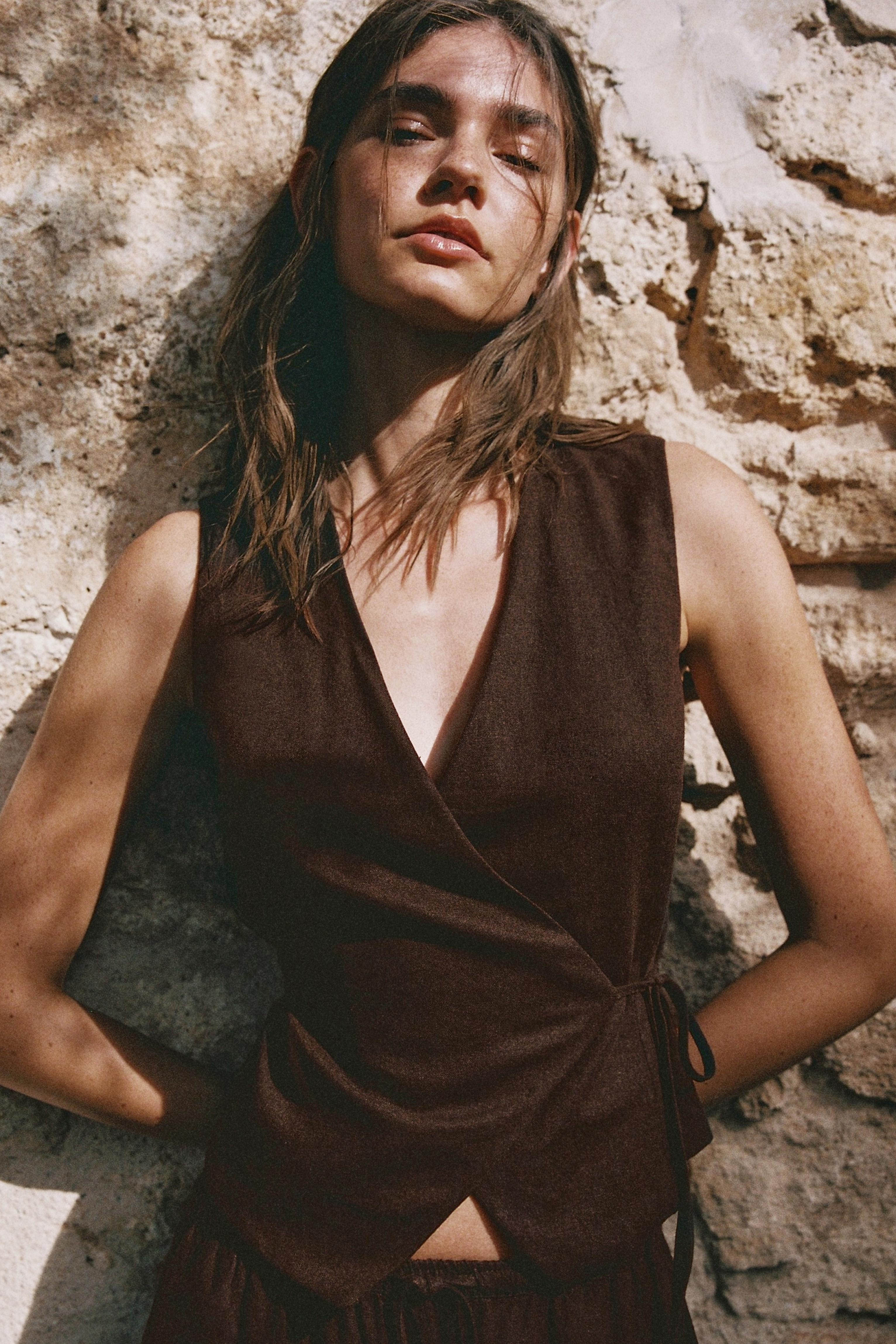 Rustik keten yelek - Görsel 54