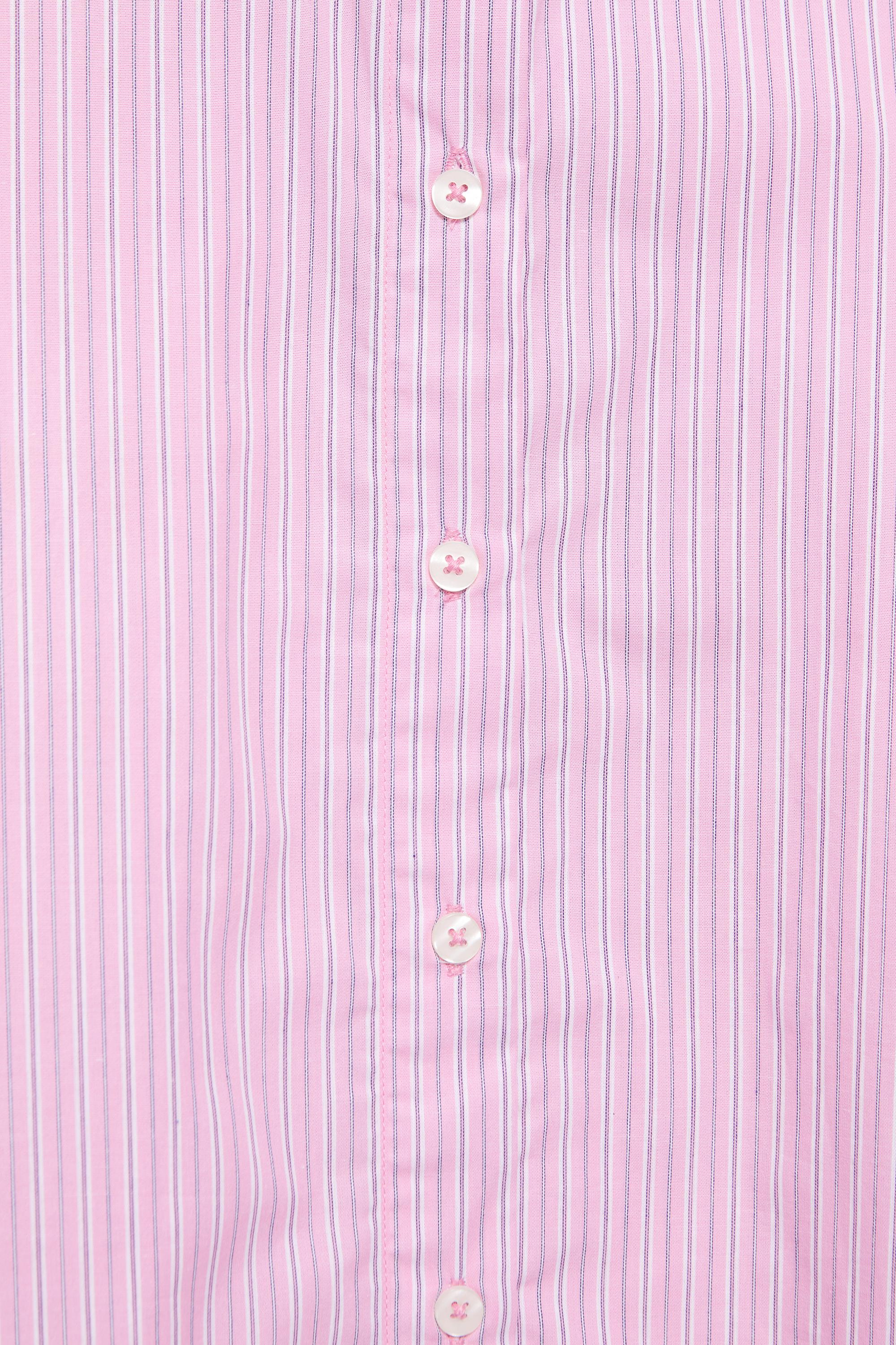 Striped oversized shirt — Pink